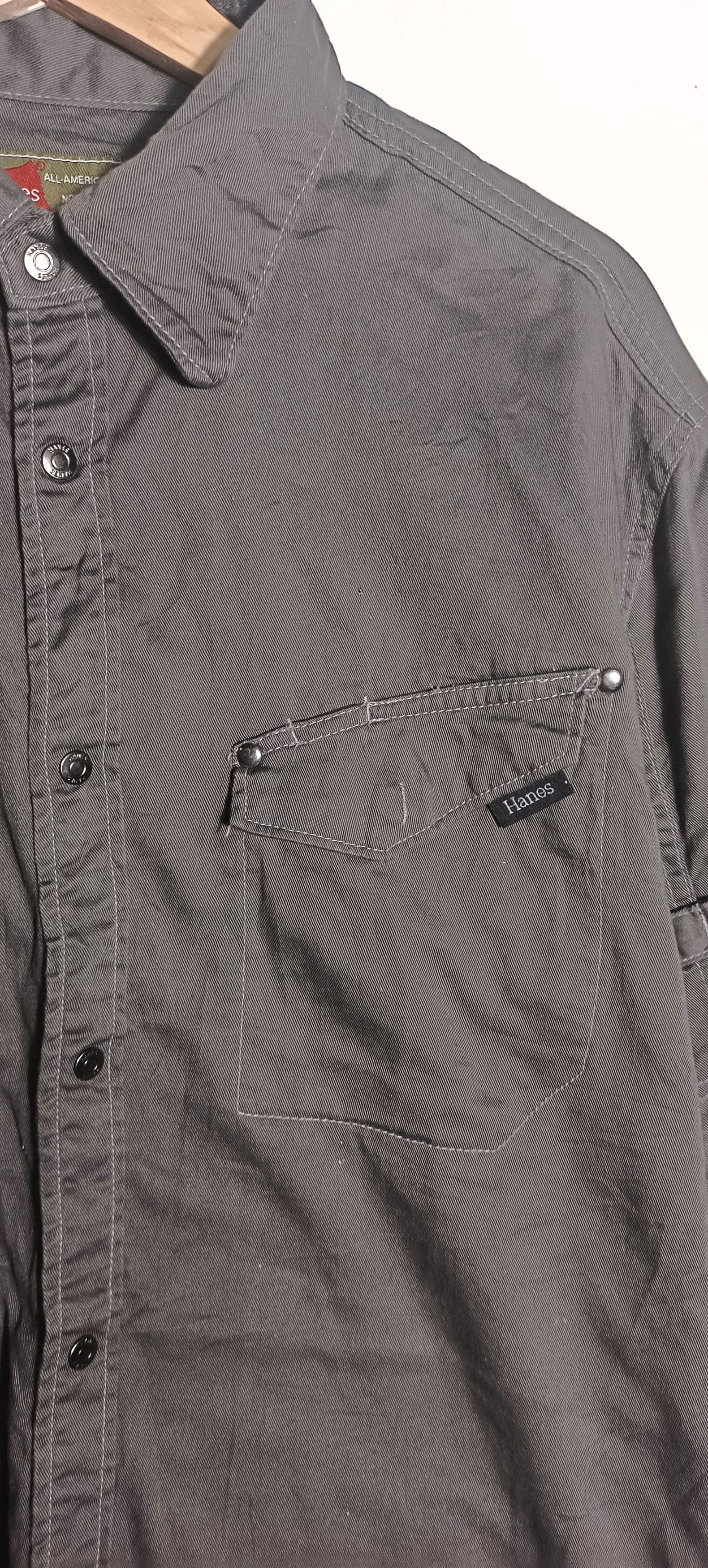 Hanes × Japanese Brand × Vintage Vintage🔥 Hanes buttons up all american confort Size US L / EU 52-54 / 3 - 3 Thumbnail