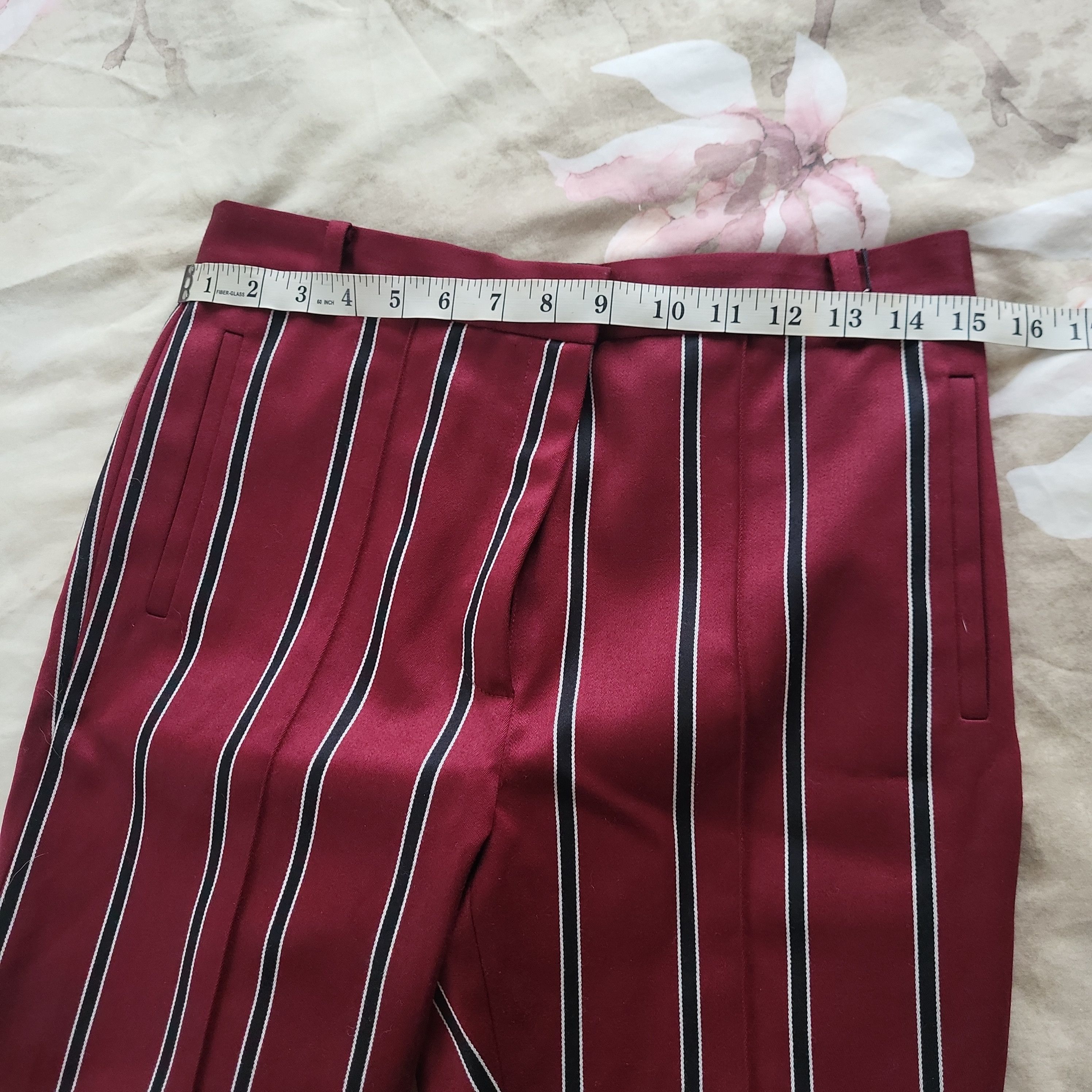 rokh FW20 Burgundy Stripe Wool Pants Size 27" / US 4 / IT 40 - 5 Thumbnail