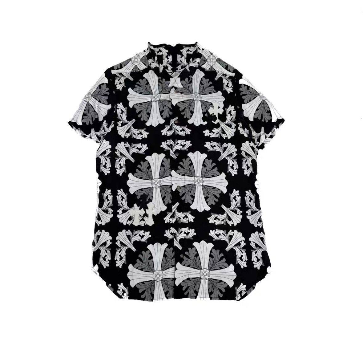 Chrome Hearts Plus cross silk button up shirt Size US XL / EU 56 / 4 - 1 Thumbnail