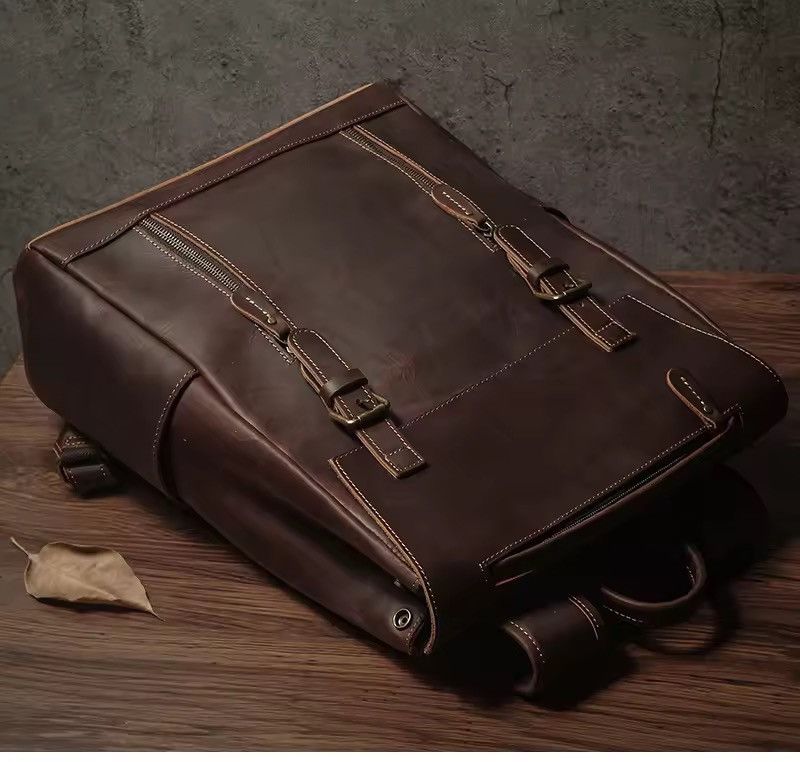 Genuine Leather Genuine Leather Backpack Size ONE SIZE - 3 Thumbnail