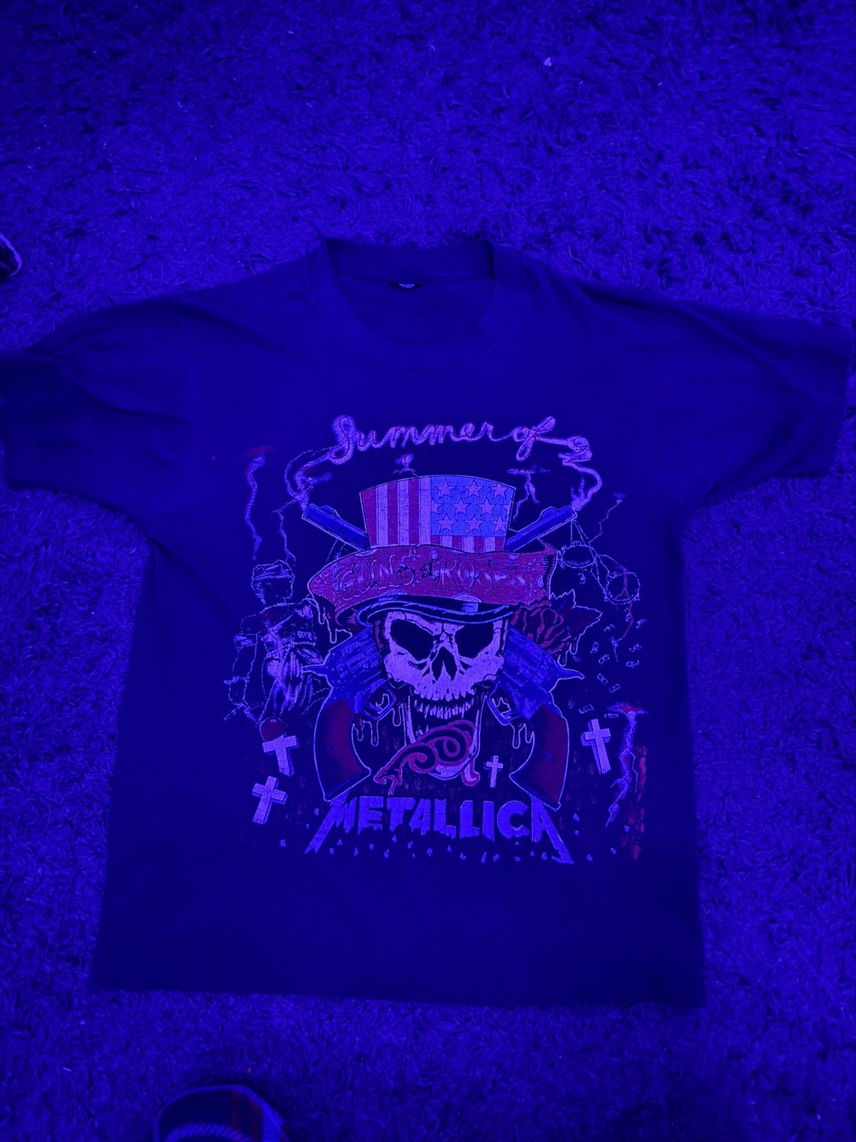 Band Tees × Vintage Actual Vintage Metallica Guns N Roses and Faith no more tee Size US M / EU 48-50 / 2 - 1 Thumbnail