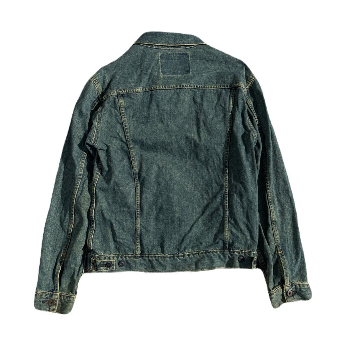 If Six Was Nine 2000s Japanese archive Mud wash Denim Tucker Jacket Y2K Size US S / EU 44-46 / 1 - 4 Thumbnail