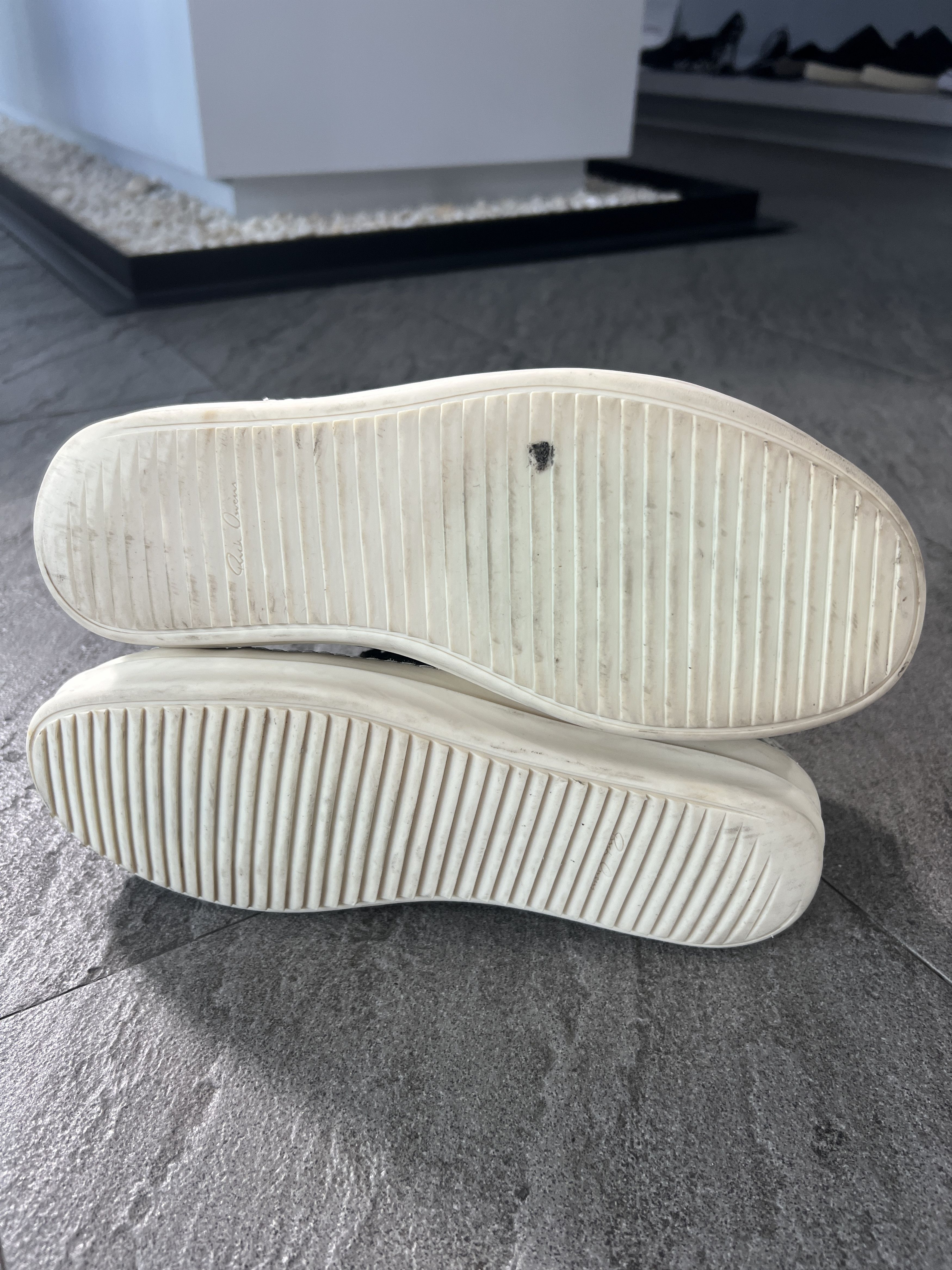 Rick Owens Rick Owens Ramones Low Top Grey Leather Sneakers EU41.5 Size US 8.5 / EU 41-42 - 6 Thumbnail
