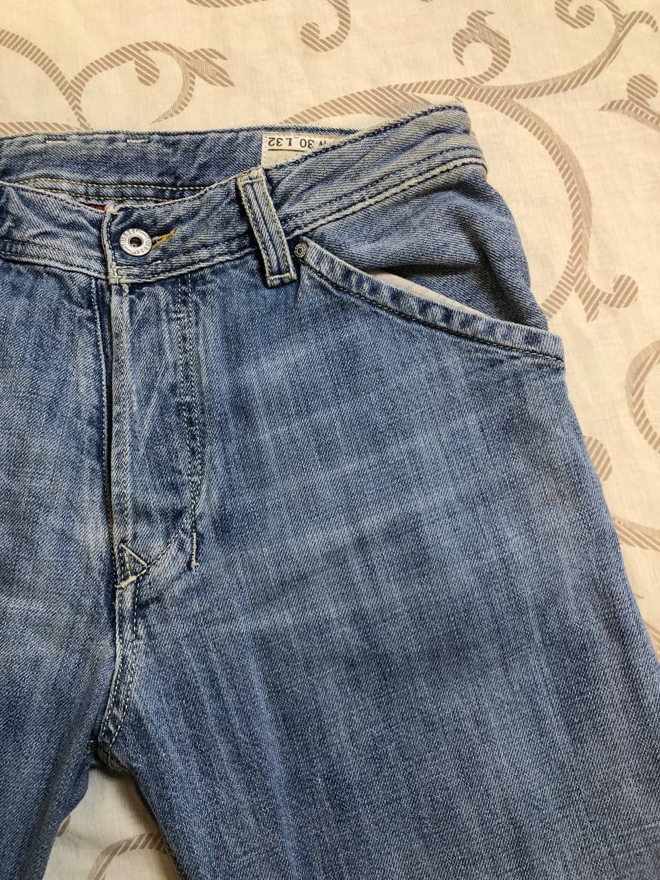 Diesel DIESEL BRADDO Denim Distressed Regular Slim Straight Jeans Size US 30 / EU 46 - 11 Thumbnail