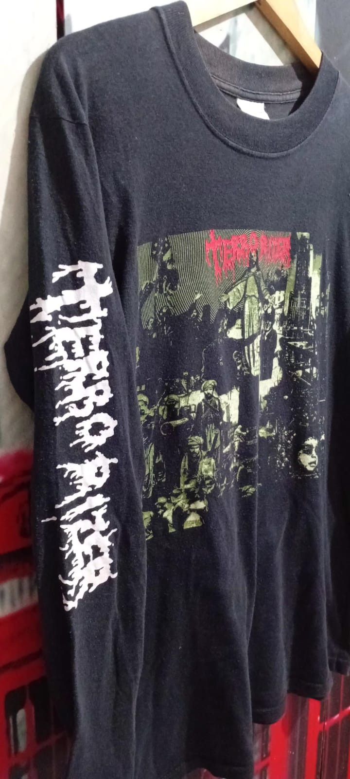 Band Tees Rare Vtg Terrorizer LS screen stars Size US M / EU 48-50 / 2 - 3 Thumbnail