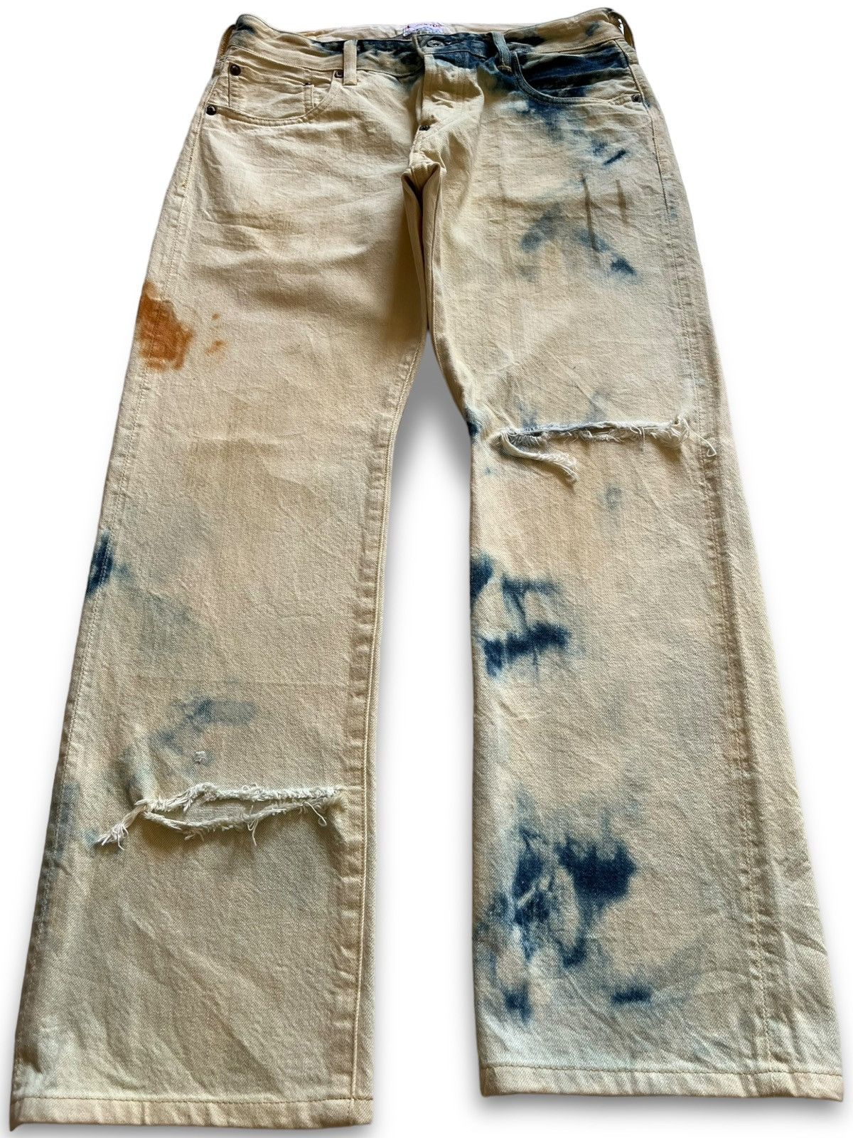 Japanese Brand Vintage Japanese Canton Overalls Buckle Back Selvedge Jeans Size US 30 / EU 46 - 2 Thumbnail
