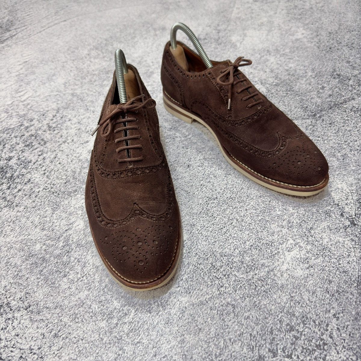Benson Benson’s Brown Suede Oxfords Brogues US11 UK10 EU44 29cm Size US 11 / EU 44 - 3 Thumbnail