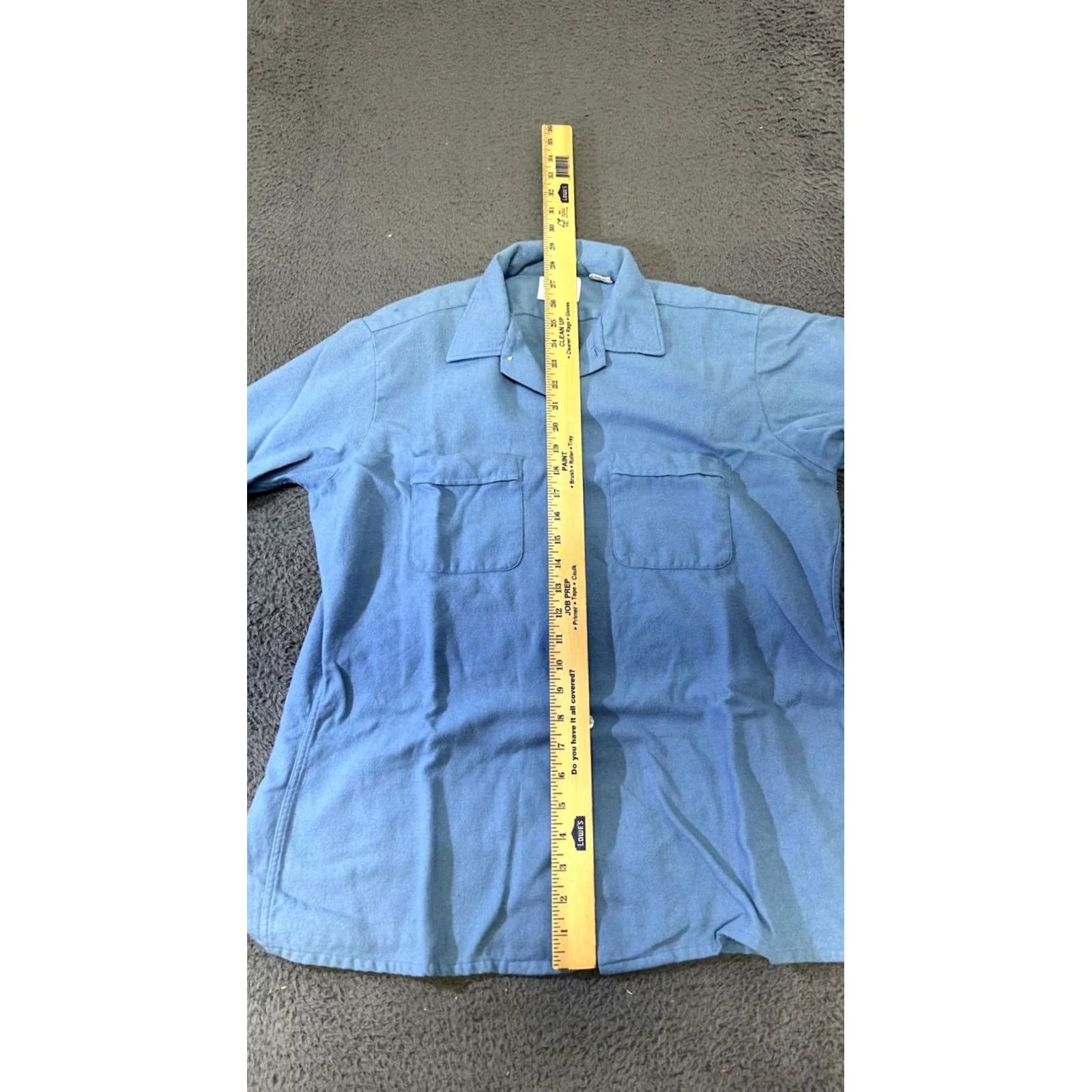 Arrow VINTAGE Golden Arrow Regency Collection Blue Wonder Wool Shirt Mens LG L 16-16.5 Size US L / EU 52-54 / 3 - 5 Thumbnail