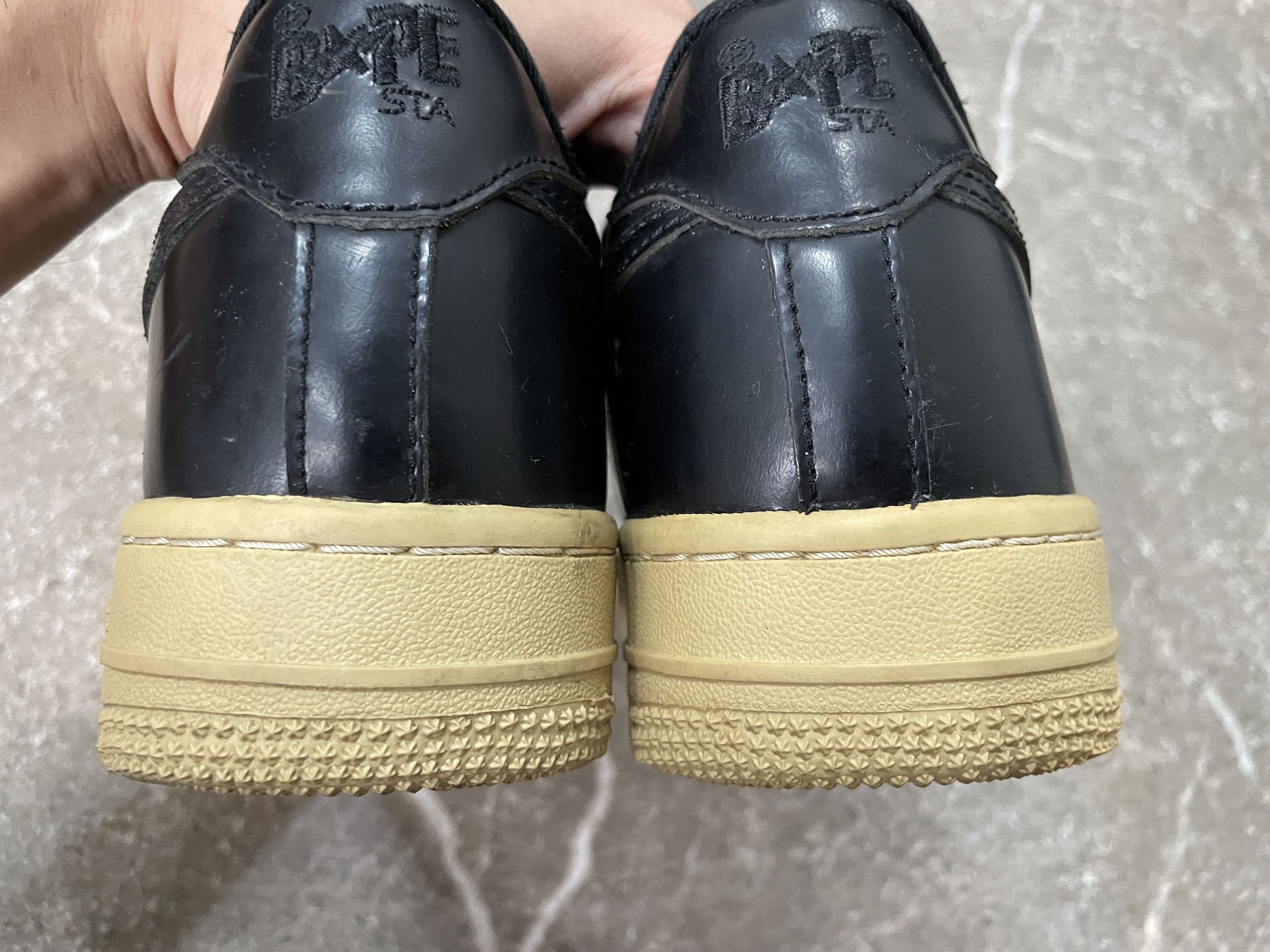 Bape OG GLASS LEATHER BAPESTA Size US 9.5 / EU 42-43 - 13 Thumbnail