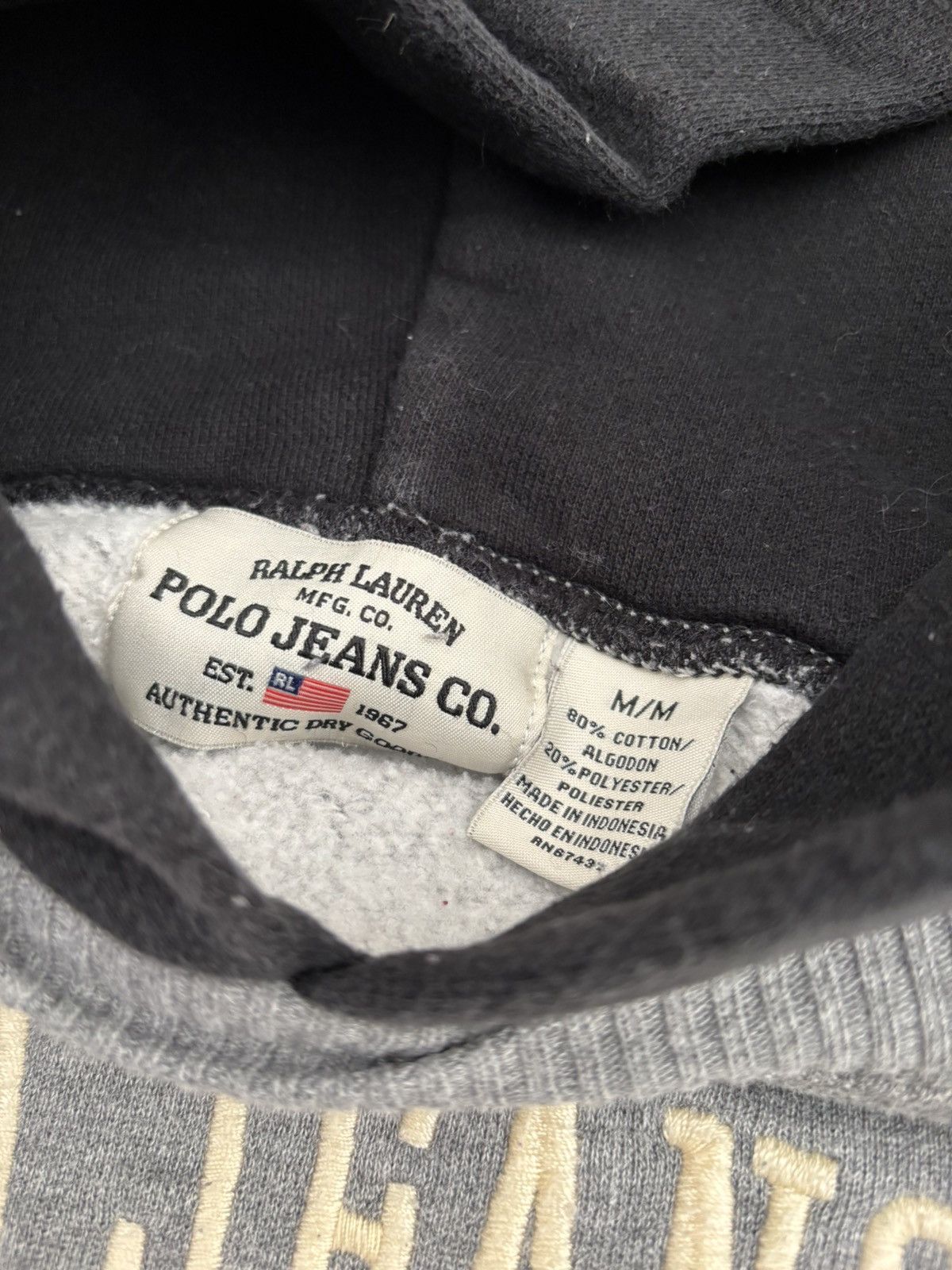 Polo Ralph Lauren Vintage Polo Ralph Lauren Hoodie Size US M / EU 48-50 / 2 - 2 Thumbnail