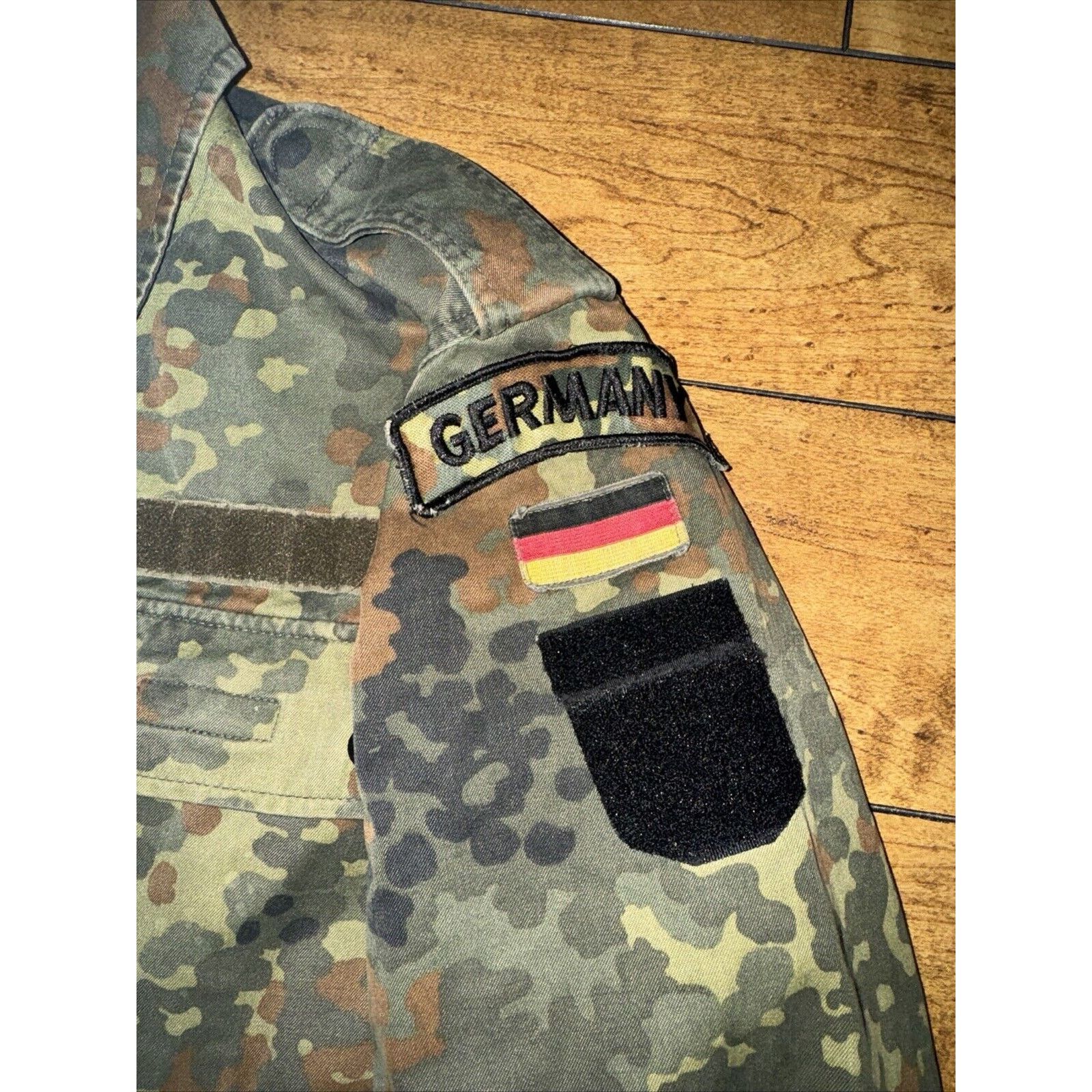 Other Vintage Germany Camo Military Jacket Medium 20x25 Green Size US M / EU 48-50 / 2 - 2 Thumbnail