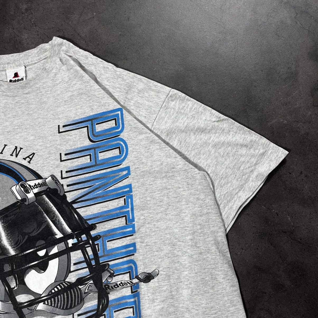 NFL Rare Vintage 90s Riddell Carolina Panthers NFL Jersey Tee Size US XL / EU 56 / 4 - 4 Thumbnail