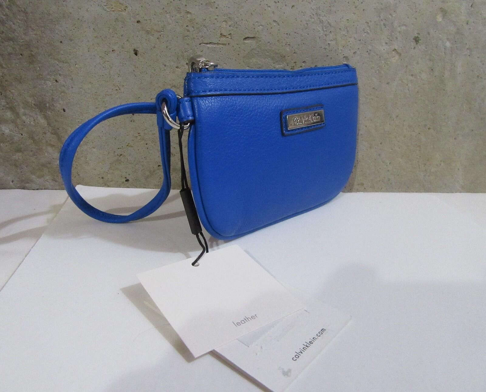 Calvin Klein Calvin Klein Leather Wristlet Wallet Clutch Cornflower NWT Size ONE SIZE - 6 Thumbnail