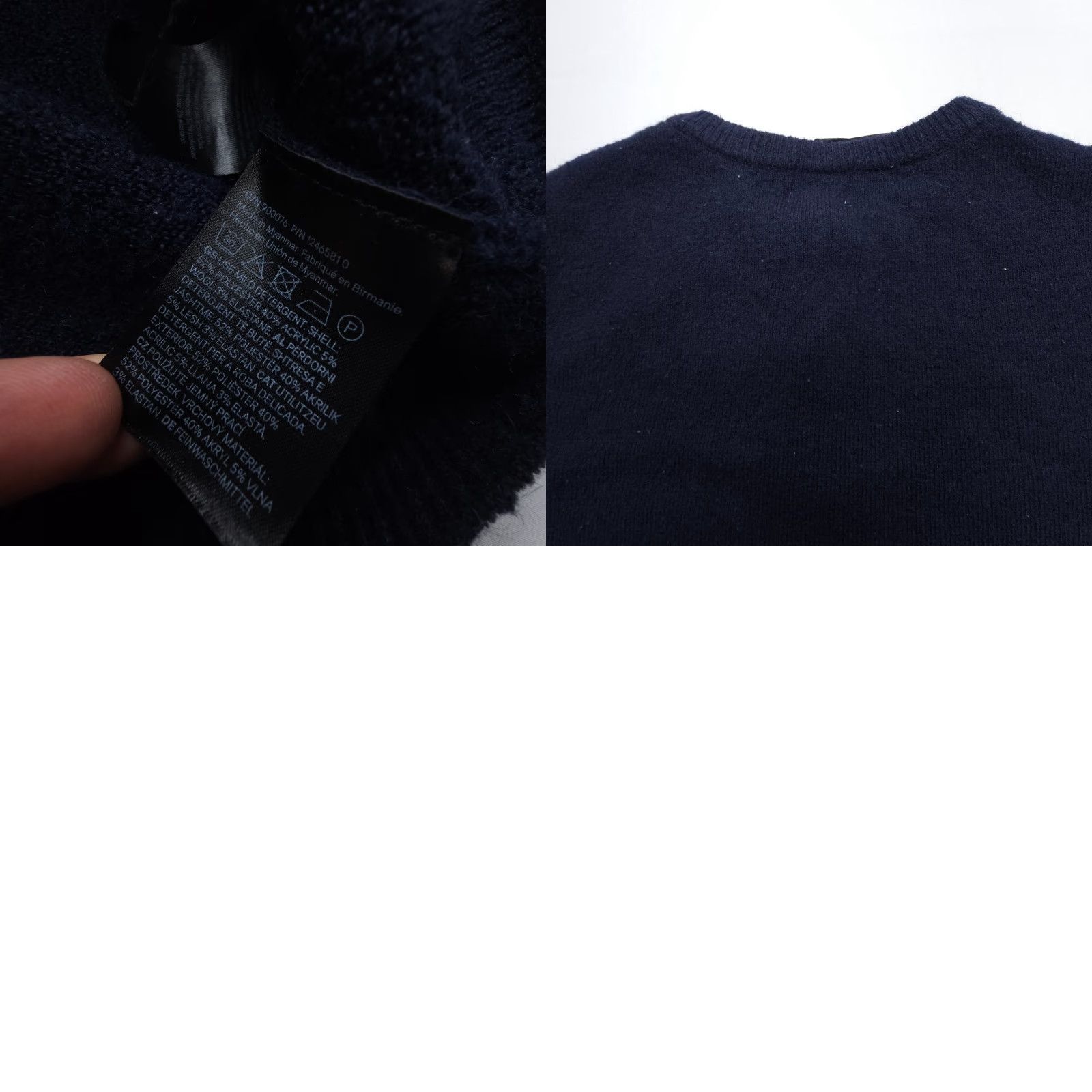 H&M H&M Cardigan Womens Large Blue Wool Blend Long Sleeve Button Up Classic Knit Shirt? Size L / US 10 / IT 46 - 8 Thumbnail