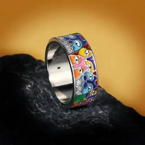 Vintage Unique Trendy Ring Size ONE SIZE - 2 Thumbnail