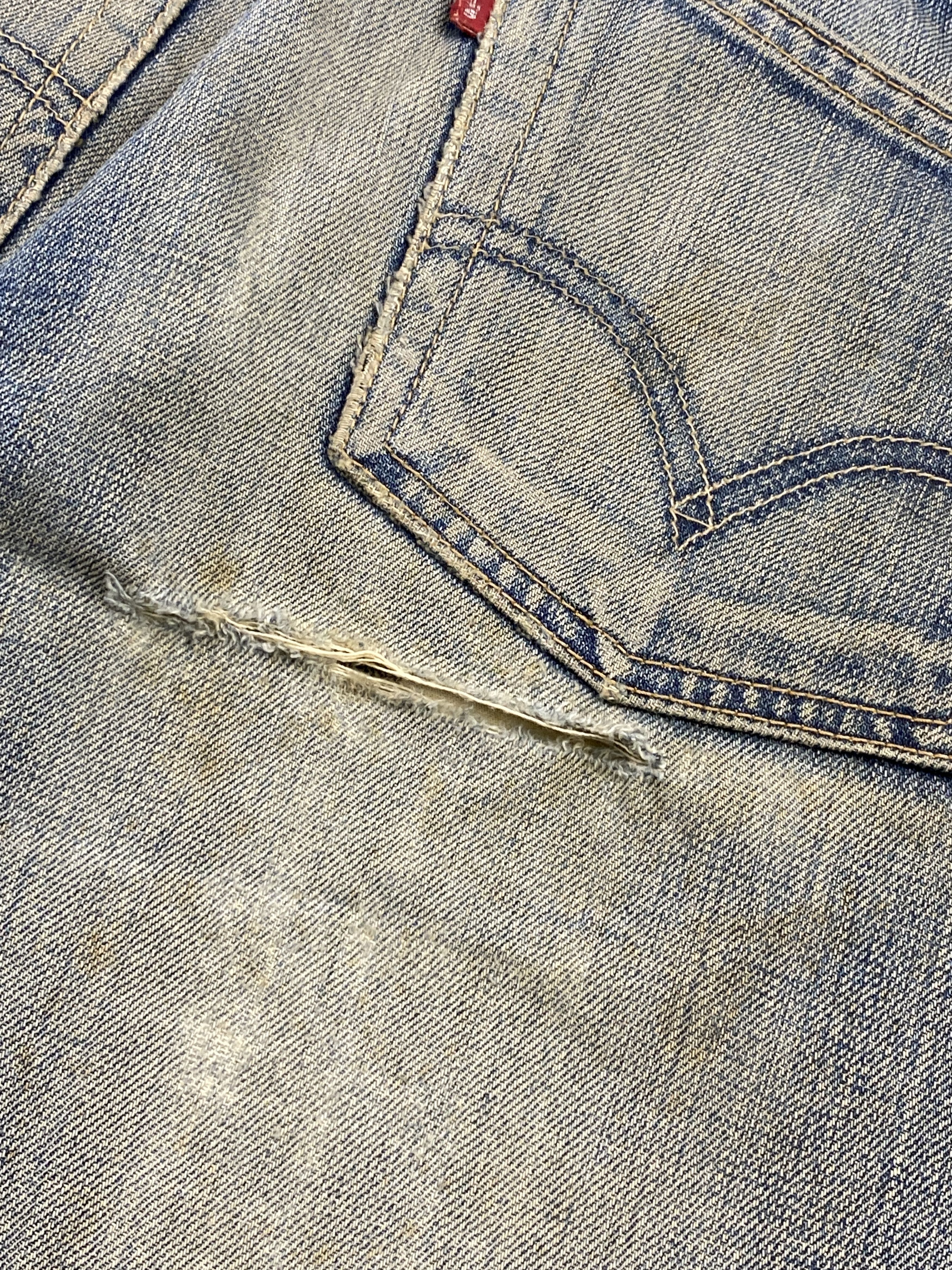 Levi's × Vintage Rusty Vintage 90s Levis 523 Faded Blue Jeans Size US 31 - 20 Thumbnail