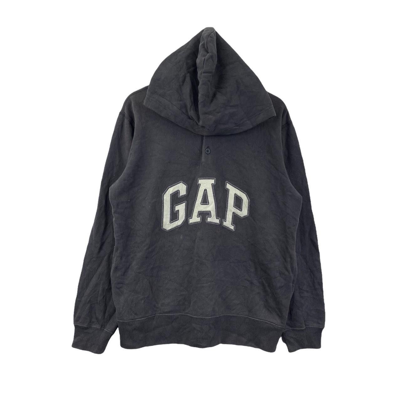 Vintage Vtg 90’ GAP USA Center Logo Grey Hoodie Pullover Jumper Size US L / EU 52-54 / 3 - 1 Thumbnail