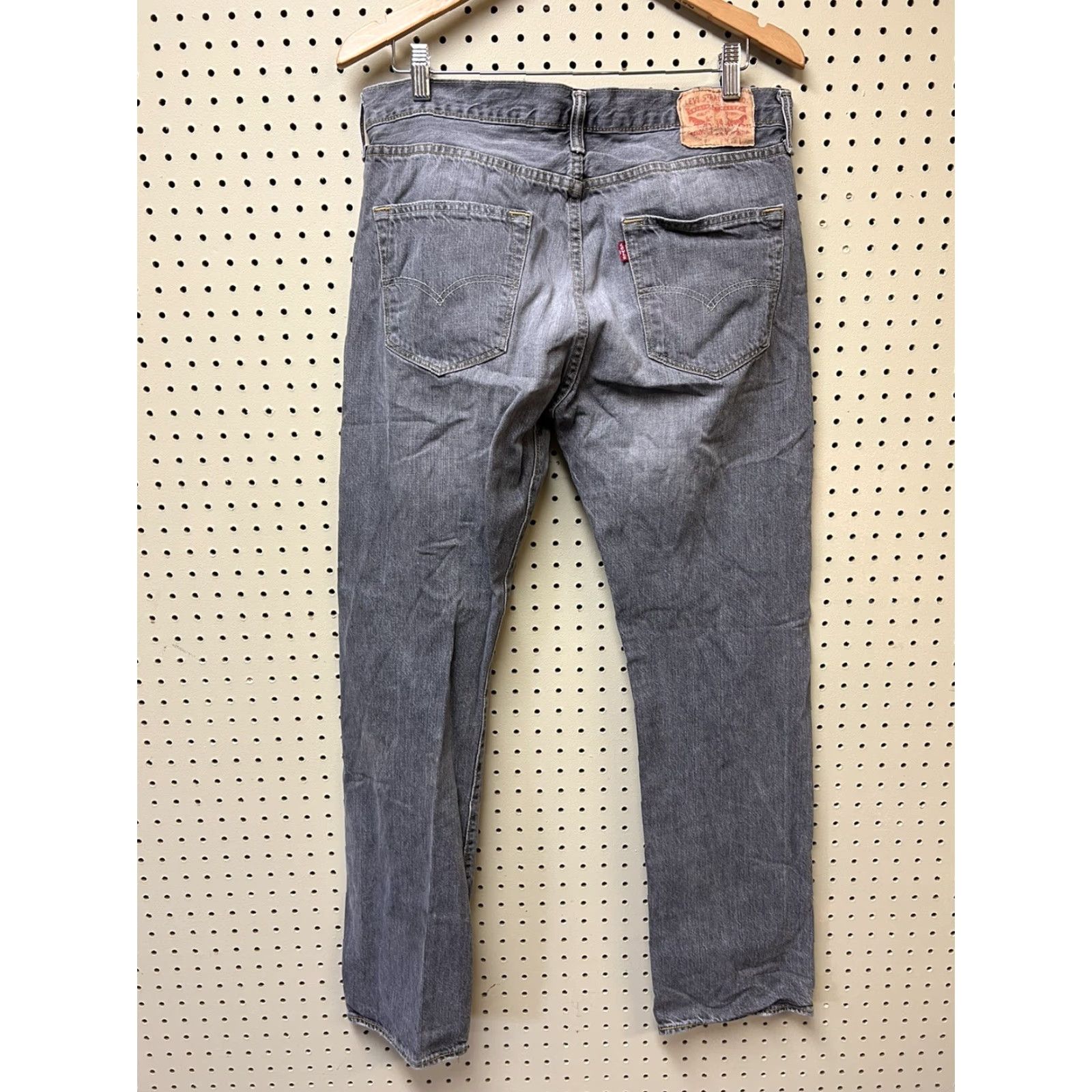 Levi's VINTAGE Levi's 501 XX Jeans – Denim, Gray, Slim, Regular, 33x32, Distressed, Straight, Men's Jeans Size US 33 - 2 Thumbnail