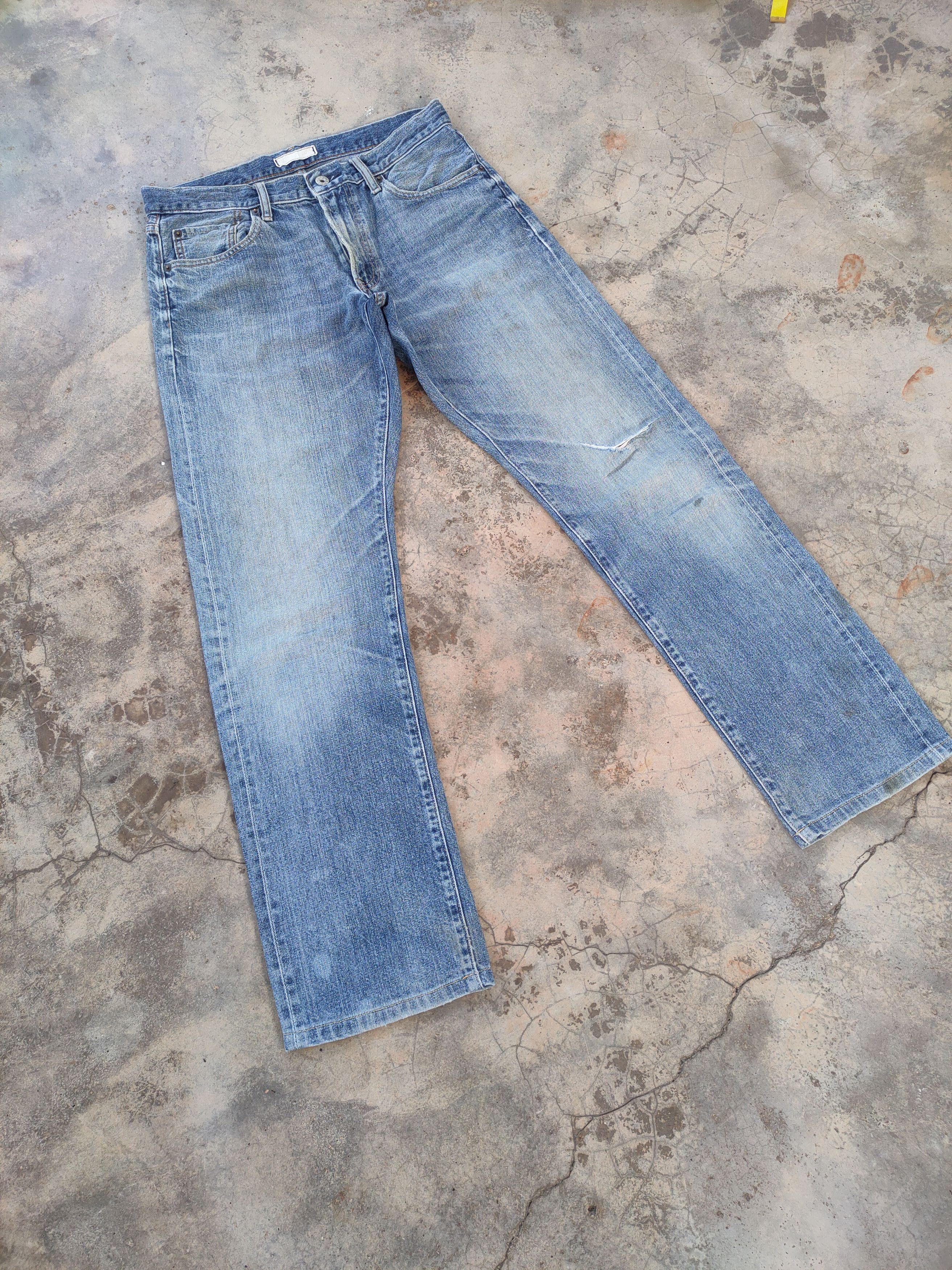 Japanese Brand VINTAGE JAPANESE FADED RIPPED JEANS DENIM PANTS Size US 32 / EU 48 - 2 Thumbnail