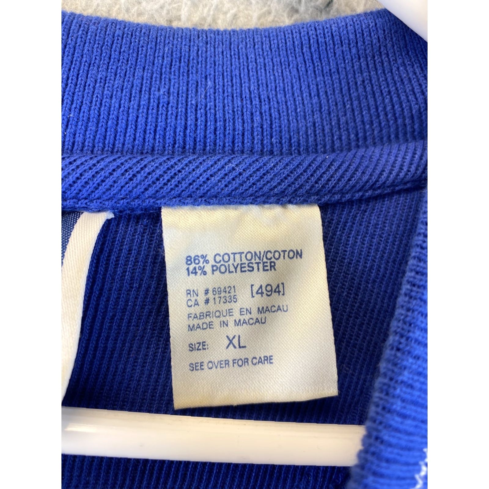Reebok Reebok Men XL Pullover Sweater V-Neck Blue Golf / 89-12 Size US XL / EU 56 / 4 - 7 Thumbnail