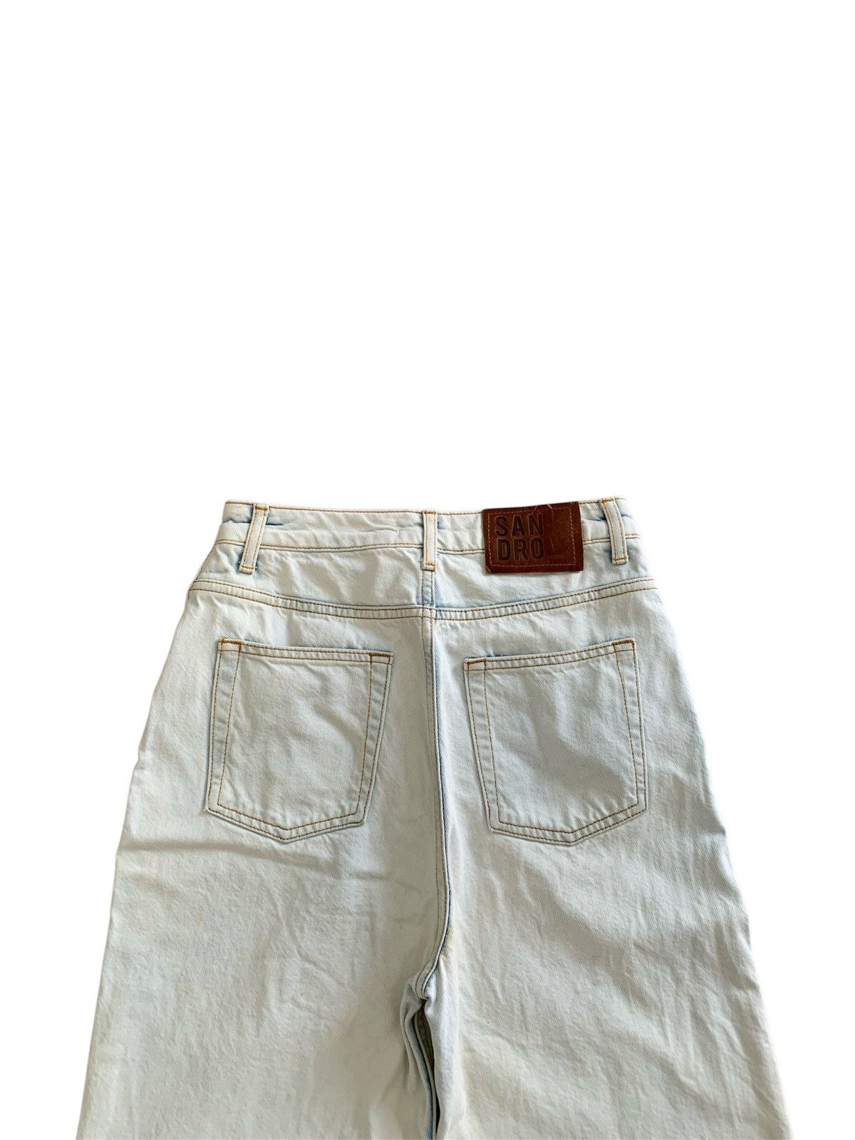 Sandro Sandro Paris Abelia Snow High Waist Jeans Size 25" / US 0 / IT 36 - 7 Thumbnail