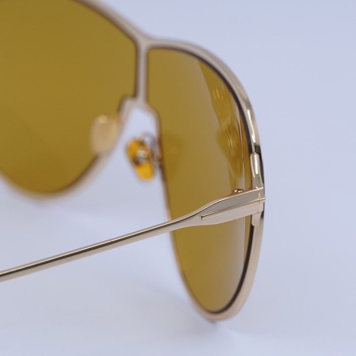 Tom Ford Tom Ford Gaia FT1174 30E Sunglasses Deep Gold Aviator Frame Size ONE SIZE - 6 Thumbnail