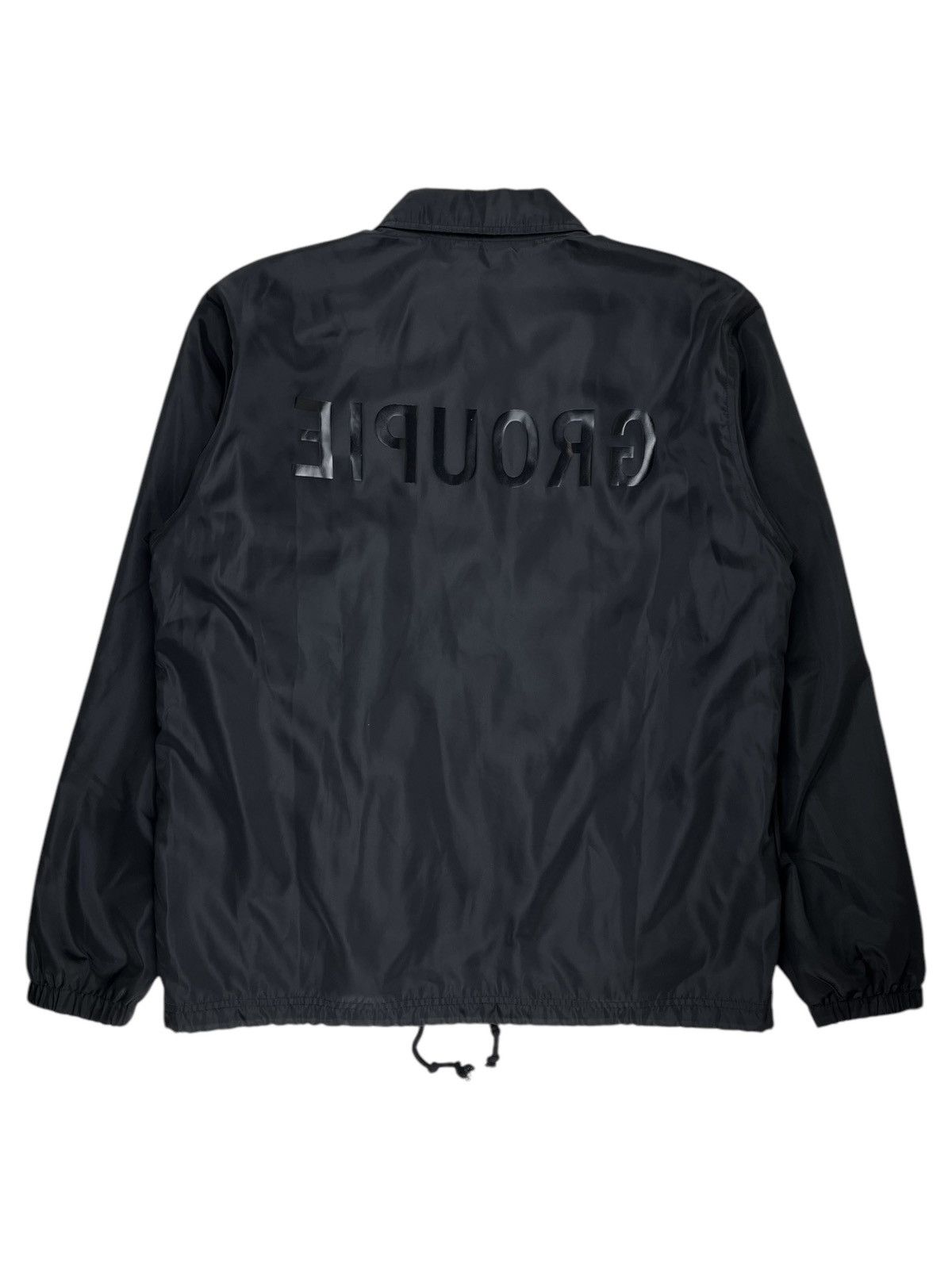 Pre-owned Undercover Groupie Logo Lined Nylon Coach Jacket In Black