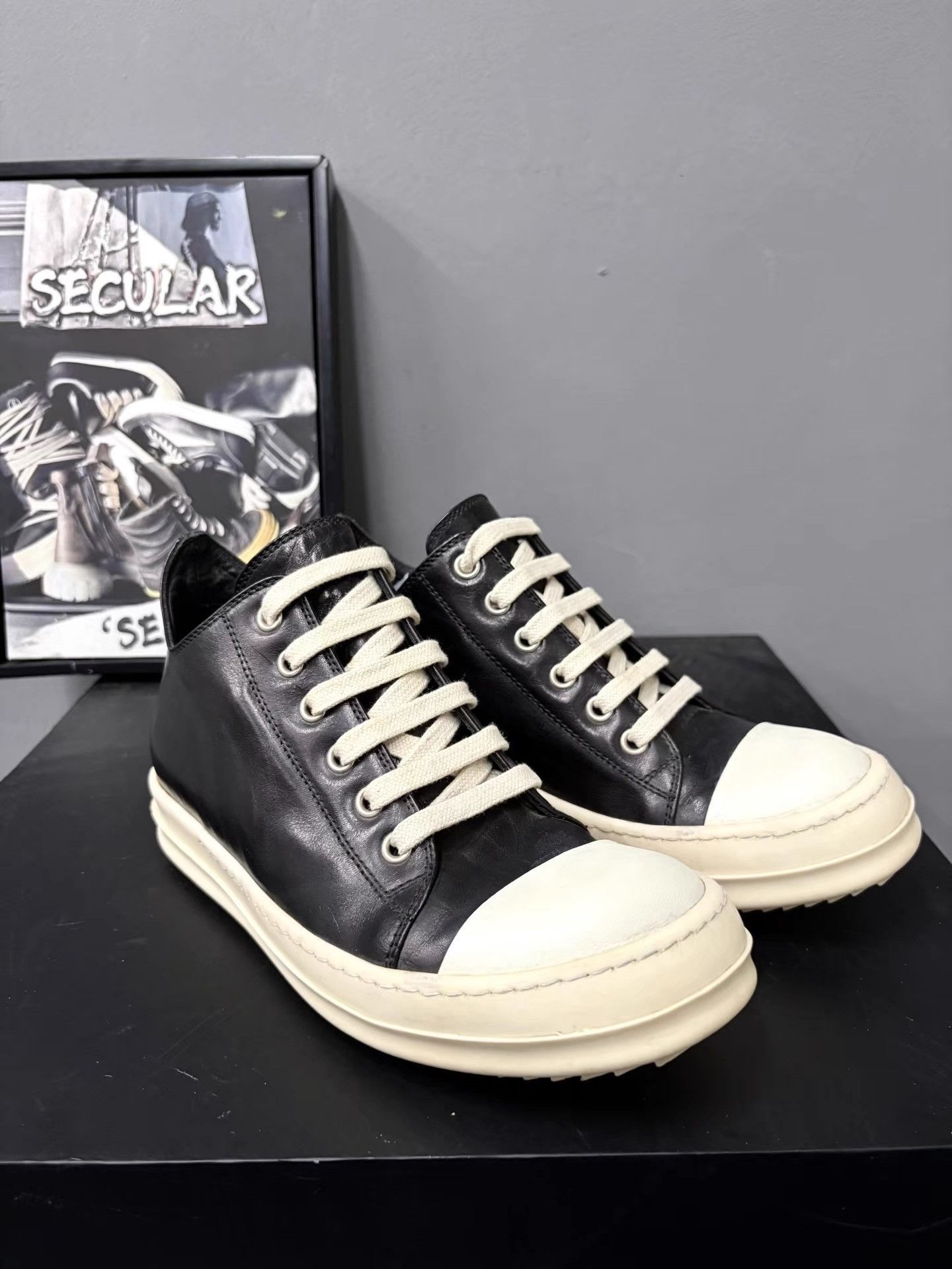Rick Owens Rick Owens Mainline Leather Big Converse K34 Size US 6.5 / IT 36.5 - 3 Thumbnail