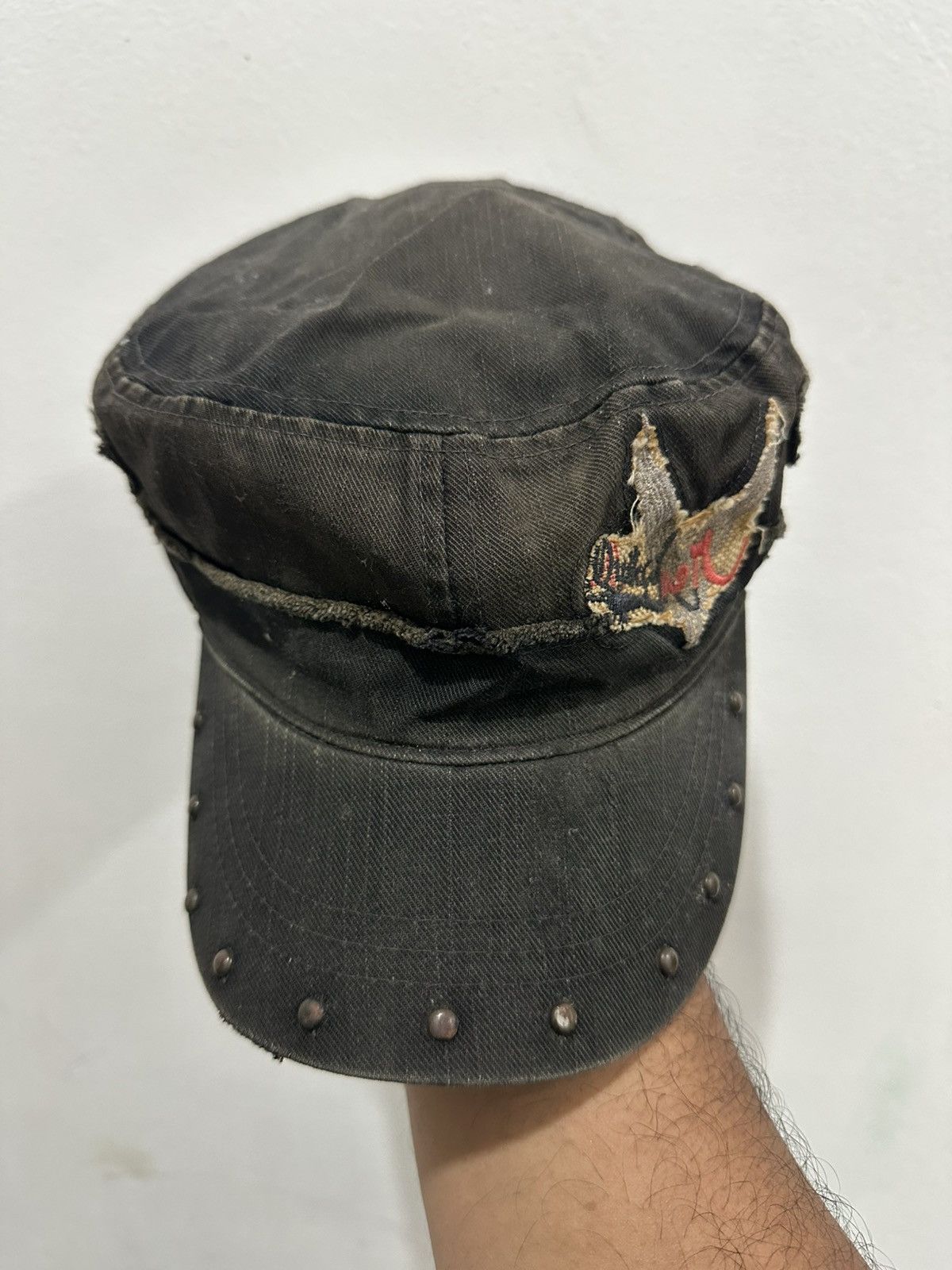 90’s Black Faded Quicksilver Punk Hat