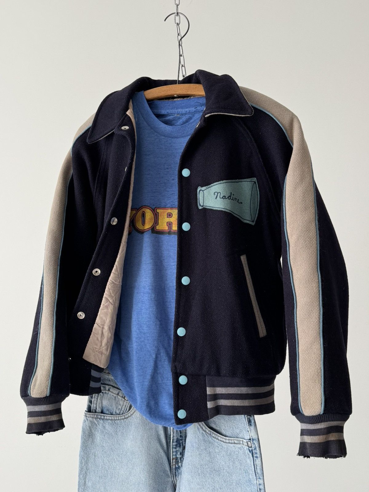 NFL × Vintage 1960s Vintage ‘Canarsie NY’ Cheerleaders Varsity Wool Jacket Size US XS / EU 42 / 0 - 5 Thumbnail