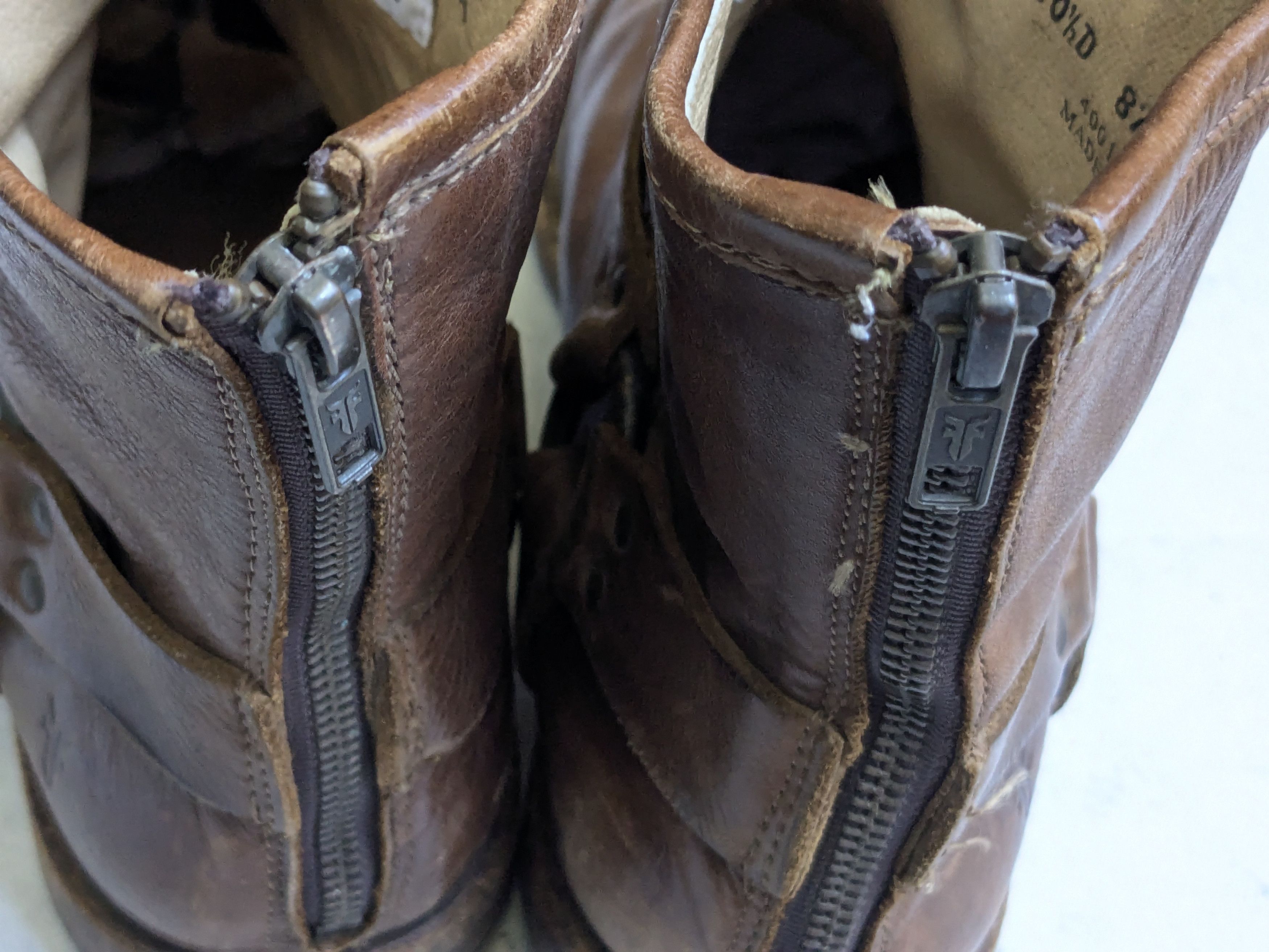 Frye Frye Harness Boots Brown Leather 10.5 D Buckle Size US 10.5 / EU 43-44 - 14 Thumbnail