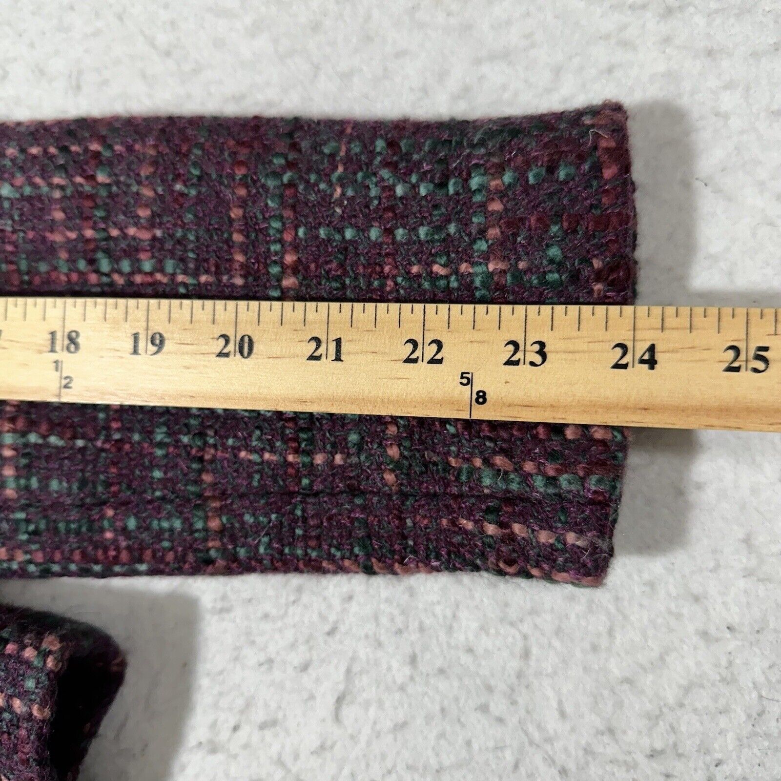 Other Kate Hill 6 Wool Blazer Purple Wooden Button Front Flower Size M / US 6-8 / IT 42-44 - 11 Thumbnail