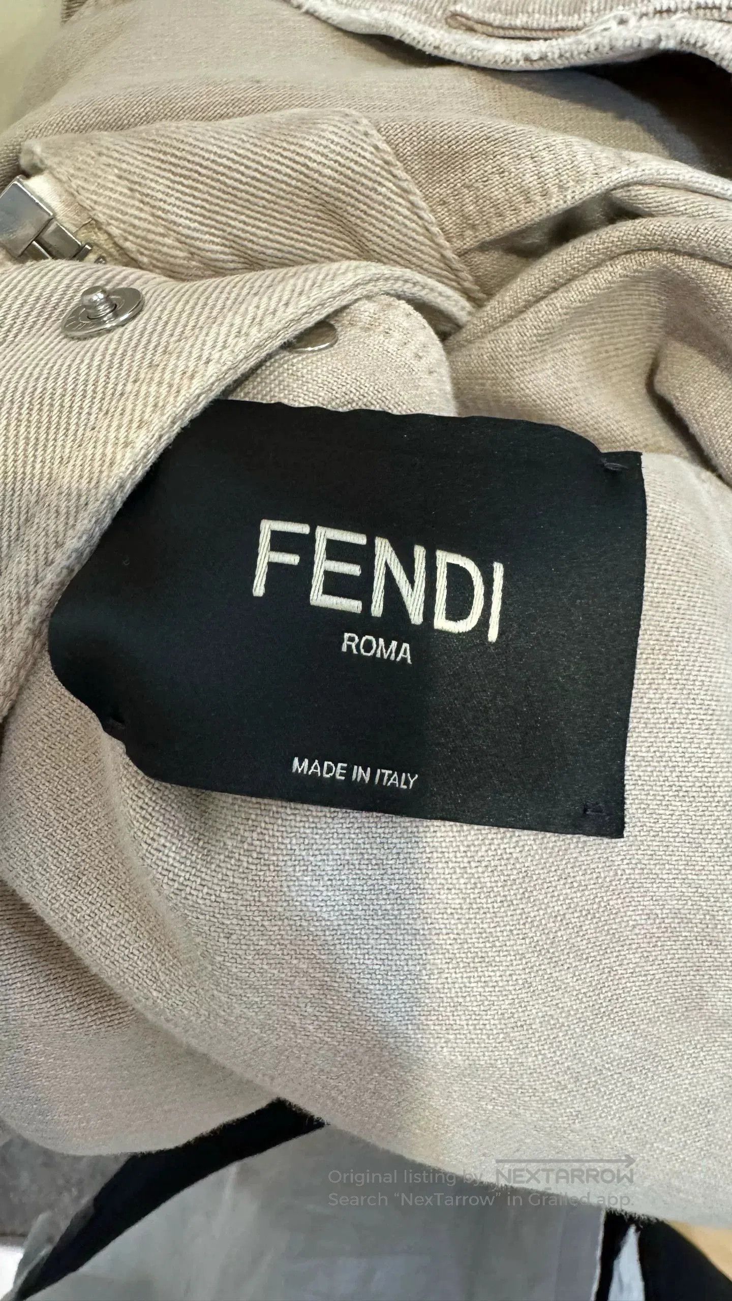 Fendi Fendi Men's Beige Casual Jacket. Size US L / EU 52-54 / 3 - 4 Thumbnail
