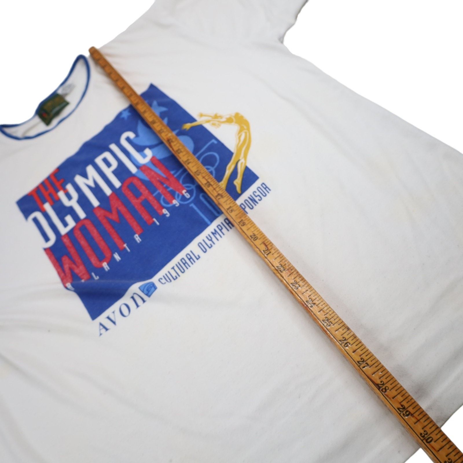 USA Olympics × Vintage Vintage 1996 Atl Avon The Olympic Women Graphic T shirt Size US XXL / EU 58 / 5 - 9 Thumbnail