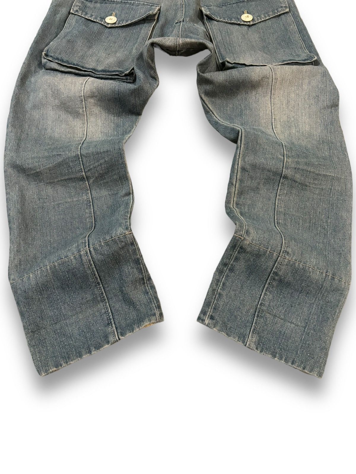 Other Y2K Japanese Rovtski Union Made Workwear Drop Crotch Jeans Size US 31 - 17 Thumbnail