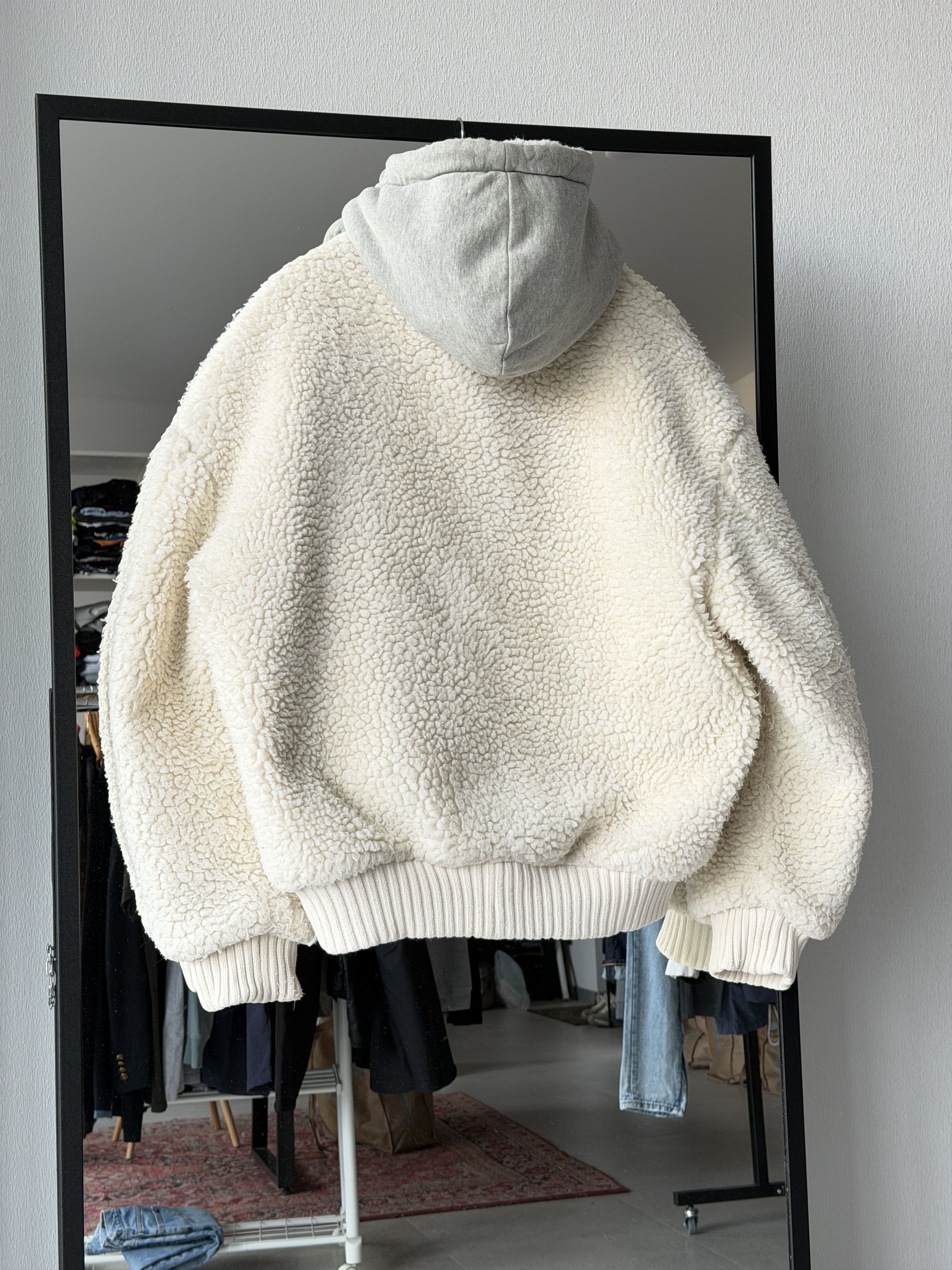 Diesel Diesel Faux-Shearling Hooded W-Patty Jacket WHITE M Size US M / EU 48-50 / 2 - 13 Thumbnail