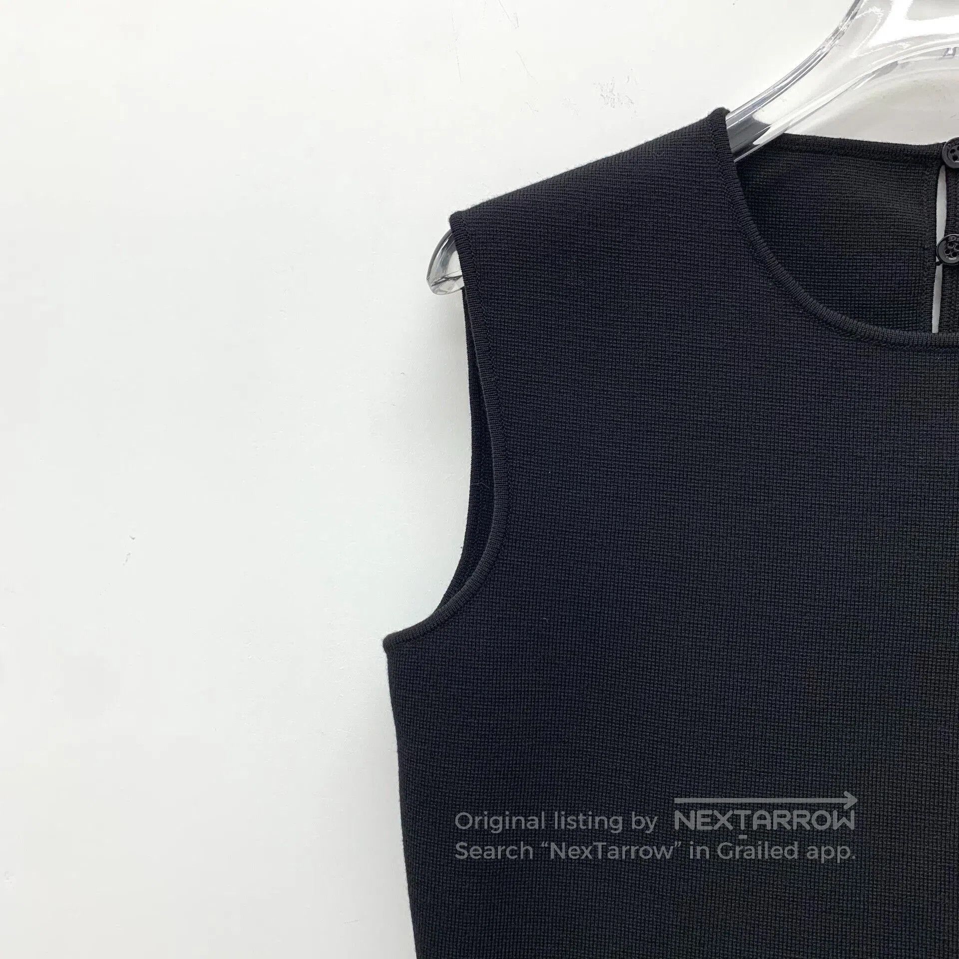 Dior black sleeveless top with rhinestones by Dior. Size US L / EU 52-54 / 3 - 3 Thumbnail