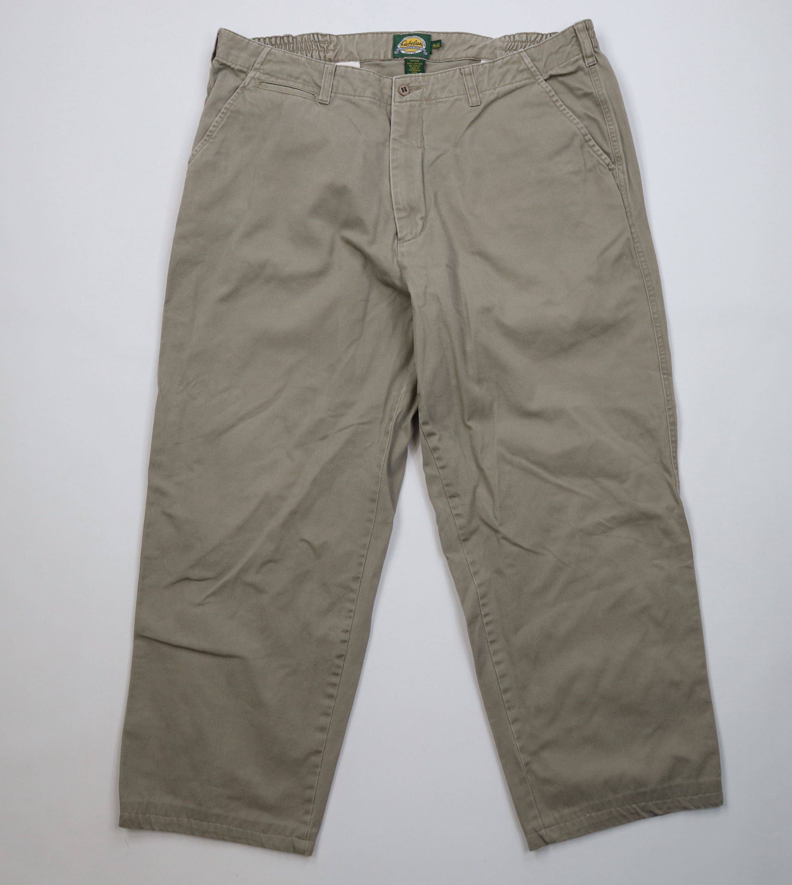 Cabelas Vintage 90s Y2K Cabelas Wide Leg Chino Pants Trousers Beige Size US 40 / EU 56 - 1 Thumbnail