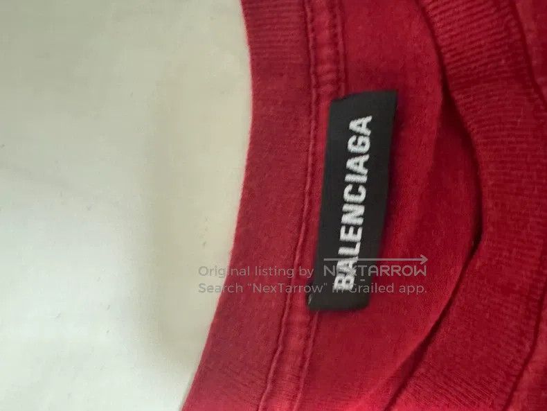 Balenciaga Balenciaga Solid Color Round Neck Straight Short Sleeve T- Size US S / EU 44-46 / 1 - 3 Thumbnail