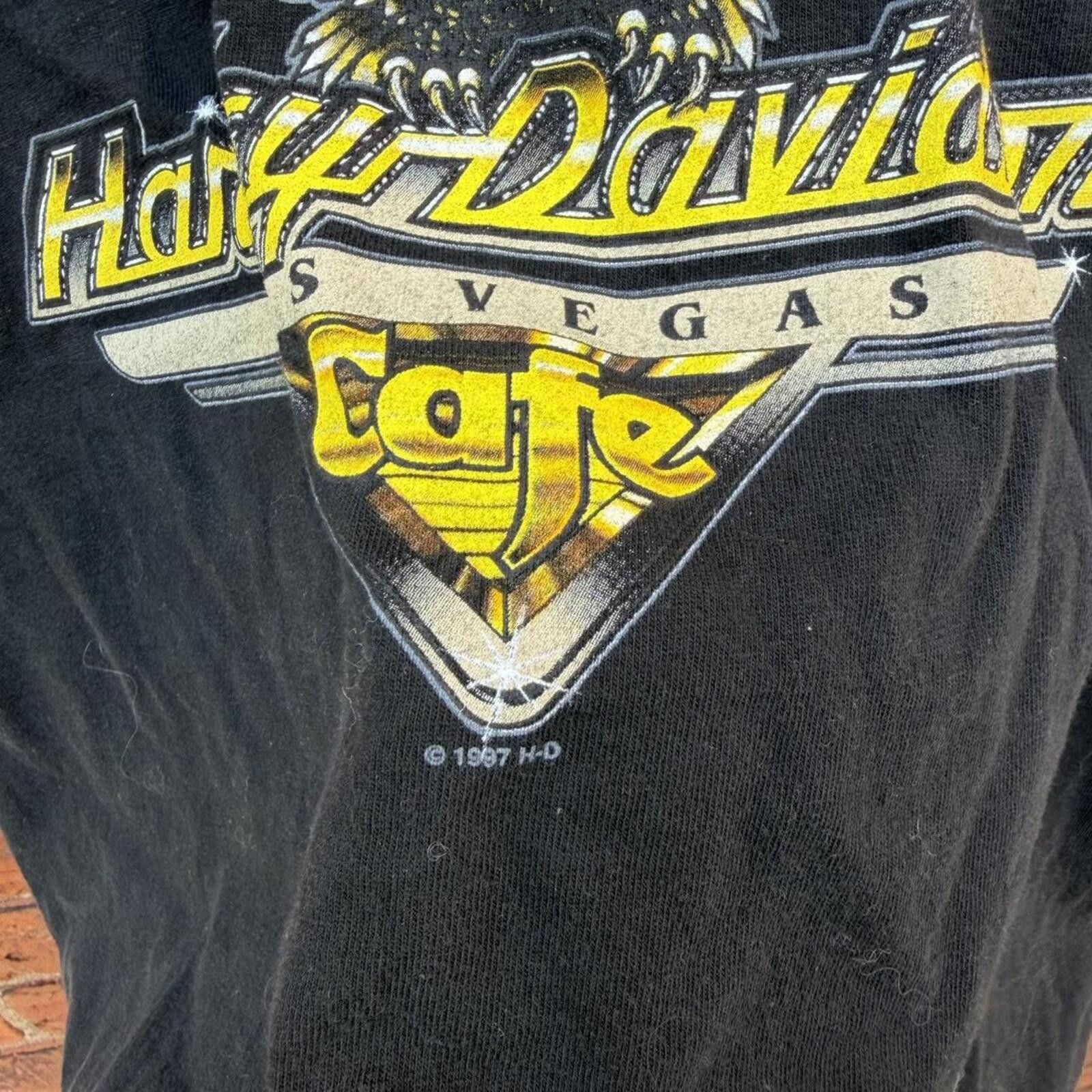 Harley Davidson vintage Harley Davidson cafe Las Vegas t shirt 1997 L Size US L / EU 52-54 / 3 - 4 Thumbnail