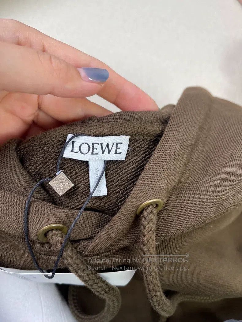 Loewe LOEWE FW22 Letter Logo Patch Hoodie Loose Fleece Winter Co Size US M / EU 48-50 / 2 - 3 Thumbnail