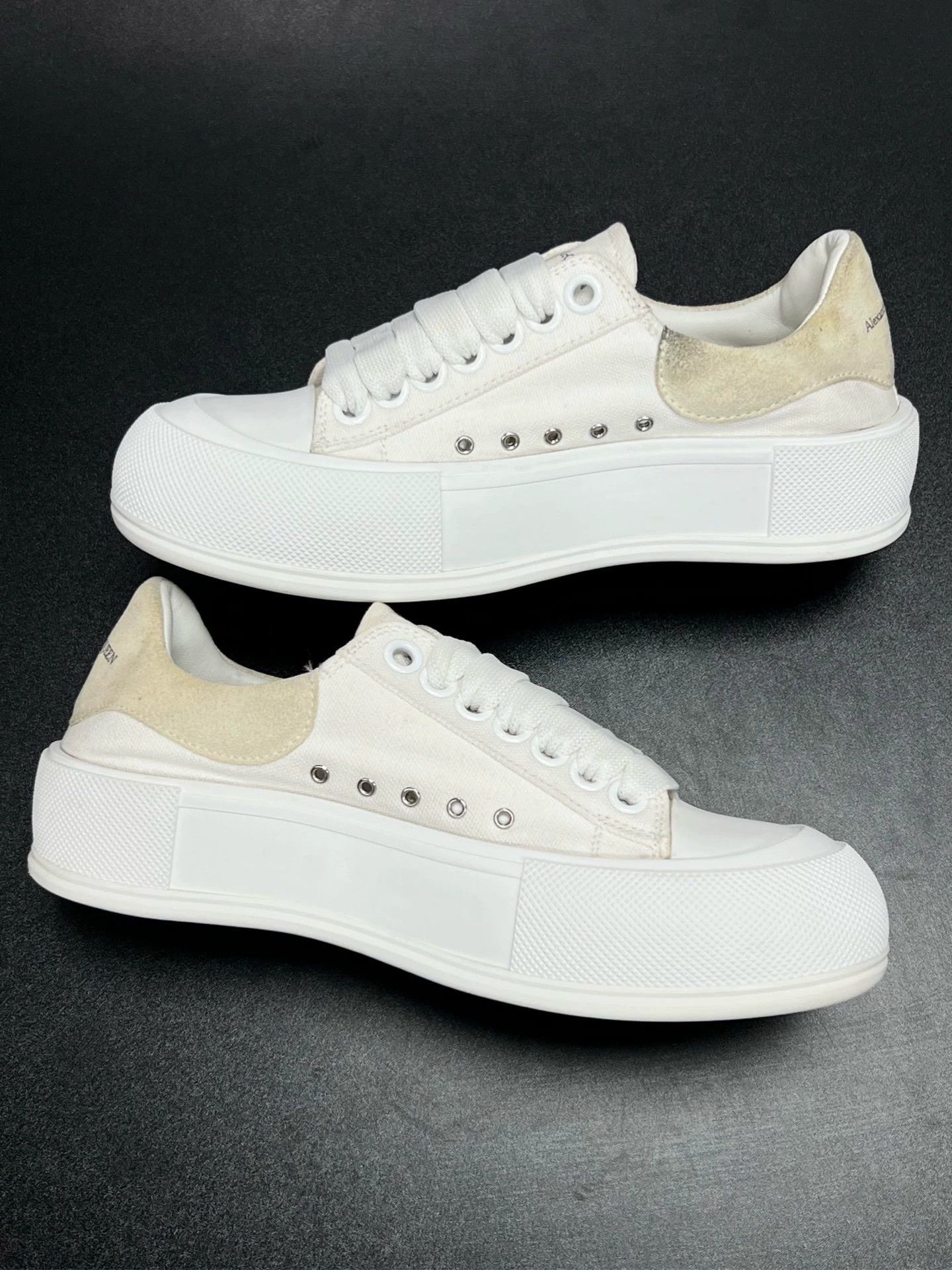 Alexander McQueen mcq canvas shoes with cream accents size 36 Size US 5.5 / EU 38 - 6 Thumbnail