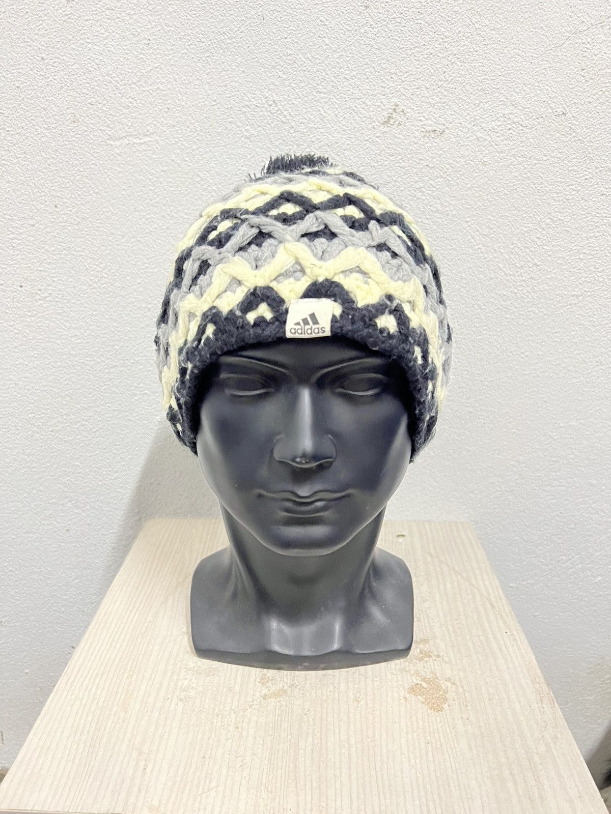 Adidas Vintage Adidas Knit Beanie Hat Size ONE SIZE - 2 Thumbnail
