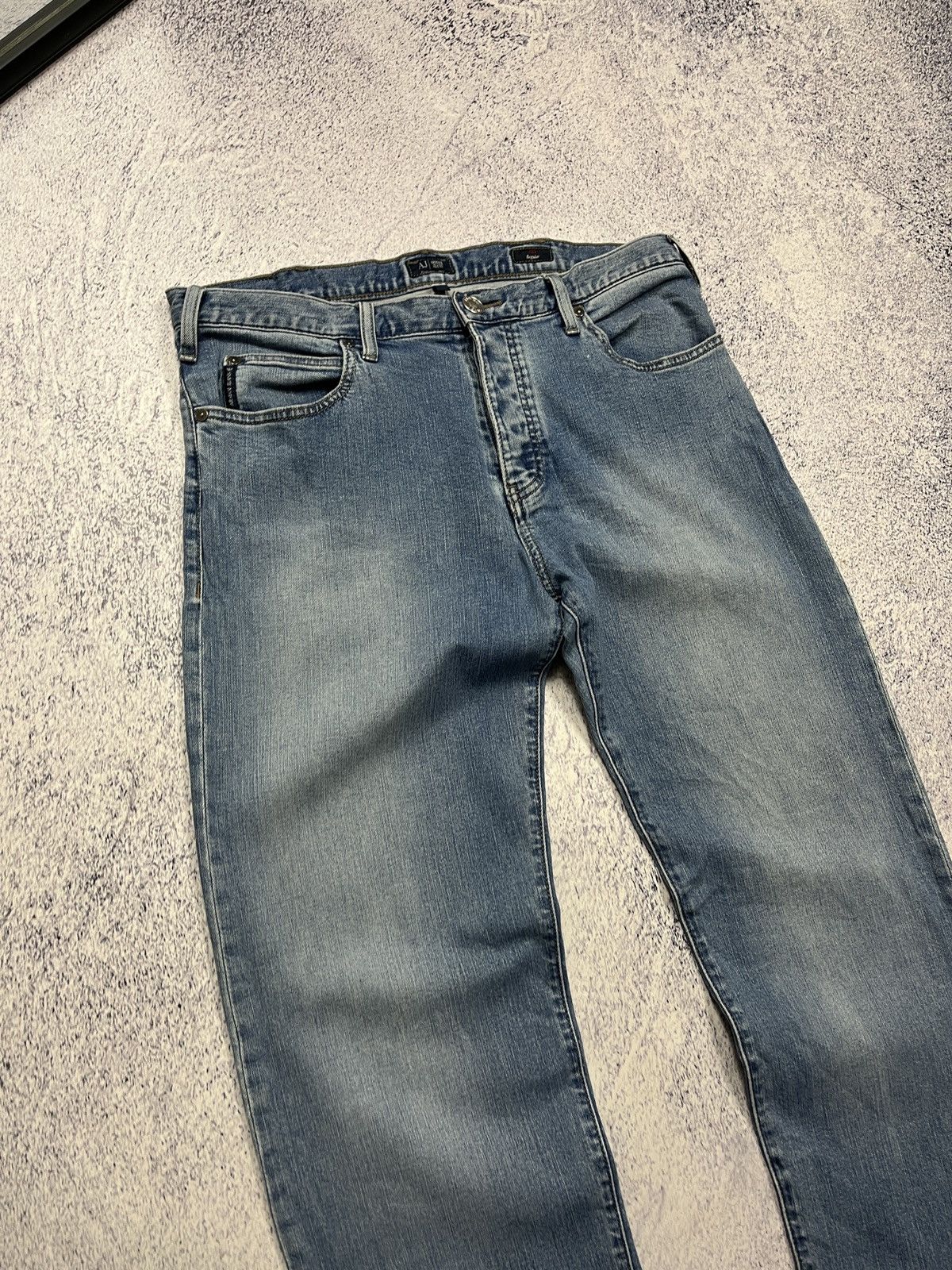 Armani × Vintage Vintage Y2K Armani Jeans Washed Denim Pants Jeans Streetwear Size US 34 / EU 50 - 10 Thumbnail