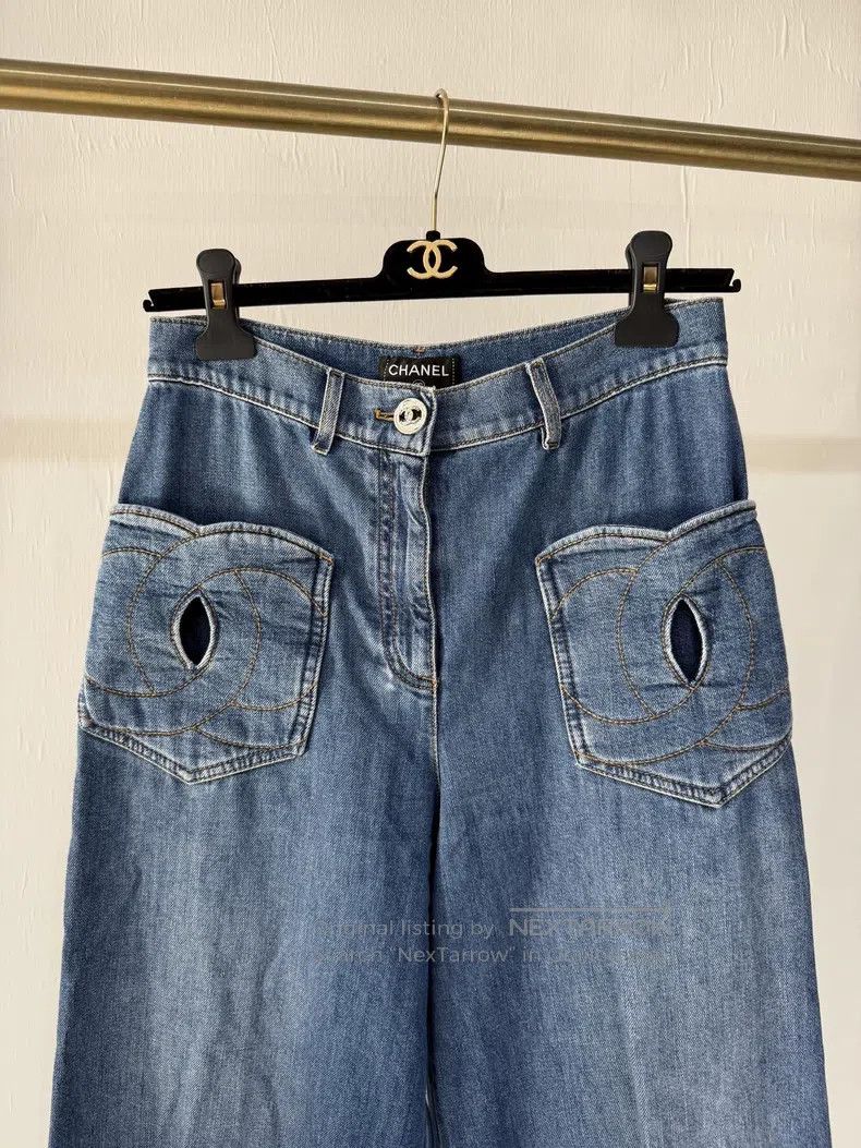 Chanel Chanel 24P Love Pocket Double C Jeans Size 42" / US 20 - 2 Thumbnail