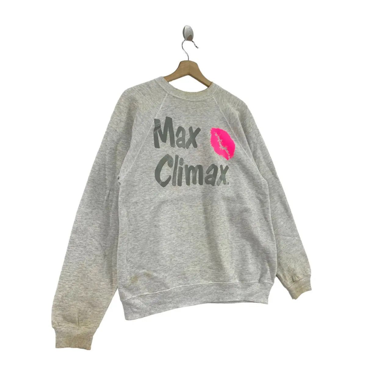 Vintage Vintage 90’ MAX CLIMAX LOVE Making Ads Pullover Sweatshirt Size XL / US 12-14 / IT 48-50 - 3 Thumbnail
