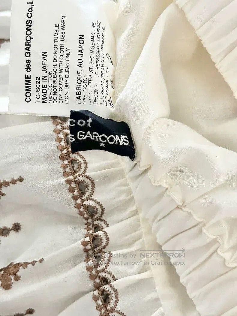 Comme des Garcons Comme Des Garcons size one-size-fits-all Embroidered skirt Size 25" / US 0 / IT 36 - 7 Thumbnail
