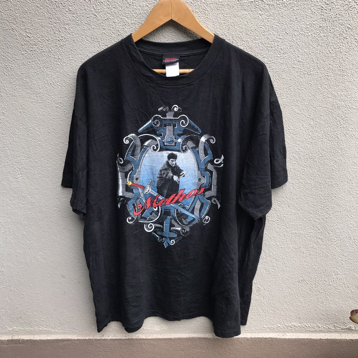 image of 90's Highlander Movie Tee Methos in Black, Men's (Size XL)