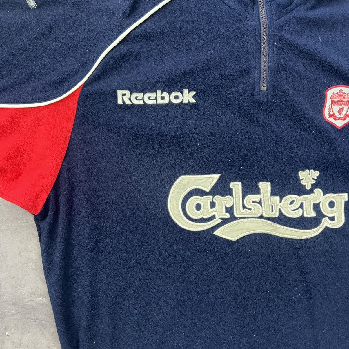 Reebok Rare! Liverpool Reebok Fleece Jacket Hoodie Vintage 90s Size US M / EU 48-50 / 2 - 5 Thumbnail