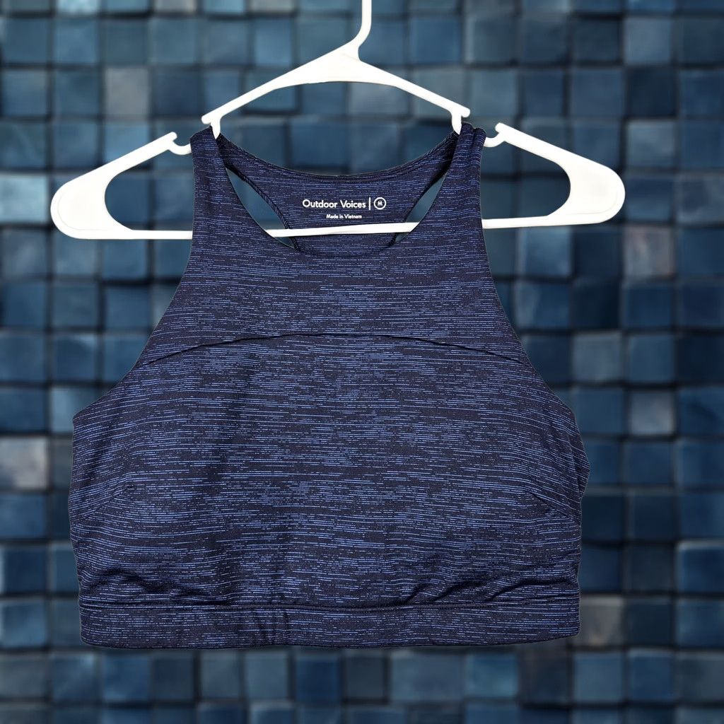 Outdoor Voices Outdoor Voices Women's Activewear Top Size M Blue Sleeveless Round Neck Casual Shirt / (adjusted) Size M / US 6-8 / IT 42-44 - 1 Thumbnail